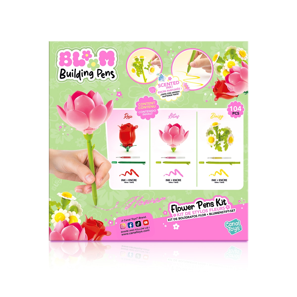 Bolígrafo Construye Tu Floryboli Pack 3 Building Pens Canal Toys 5
