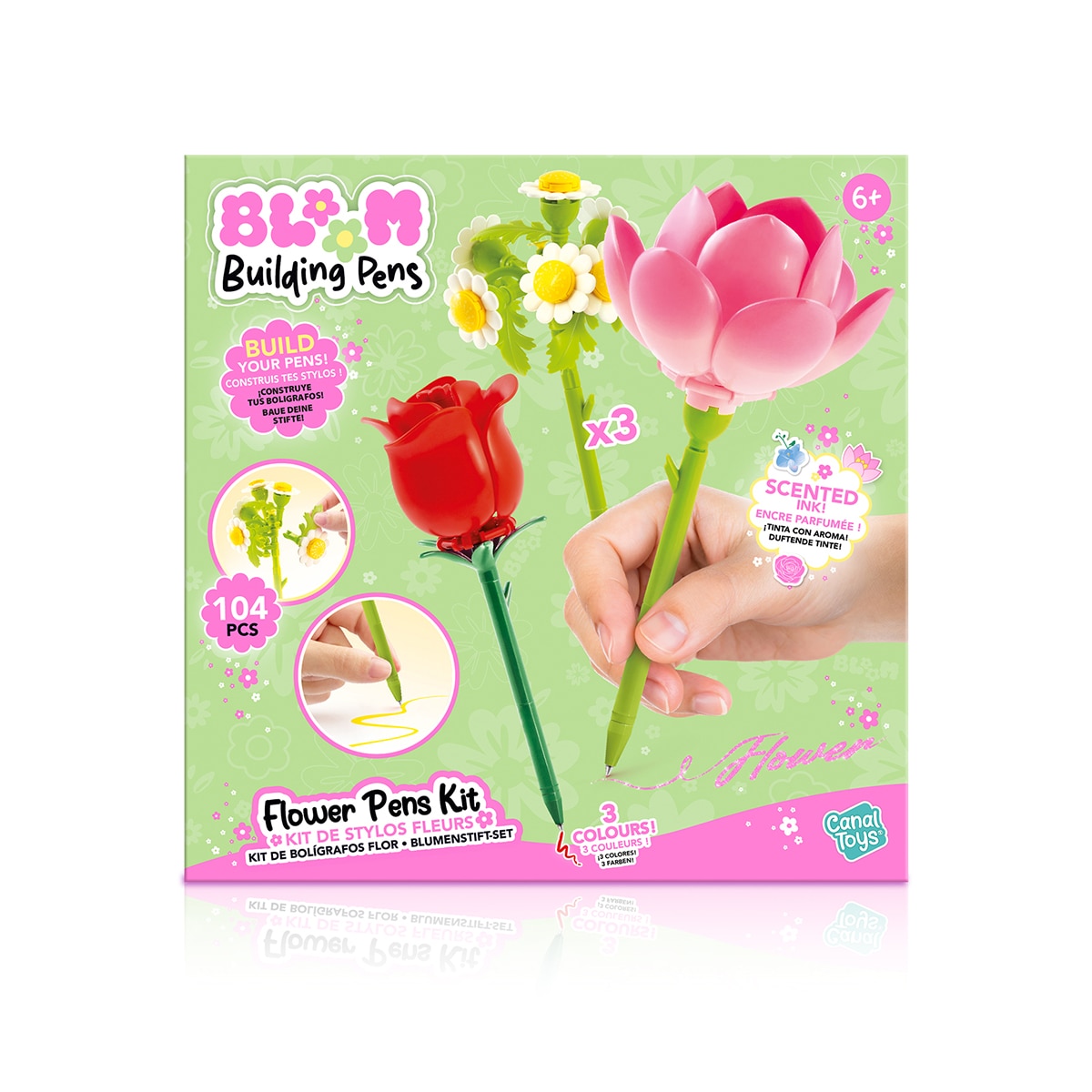 Bolígrafo Construye Tu Floryboli Pack 3 Building Pens Canal Toys 6