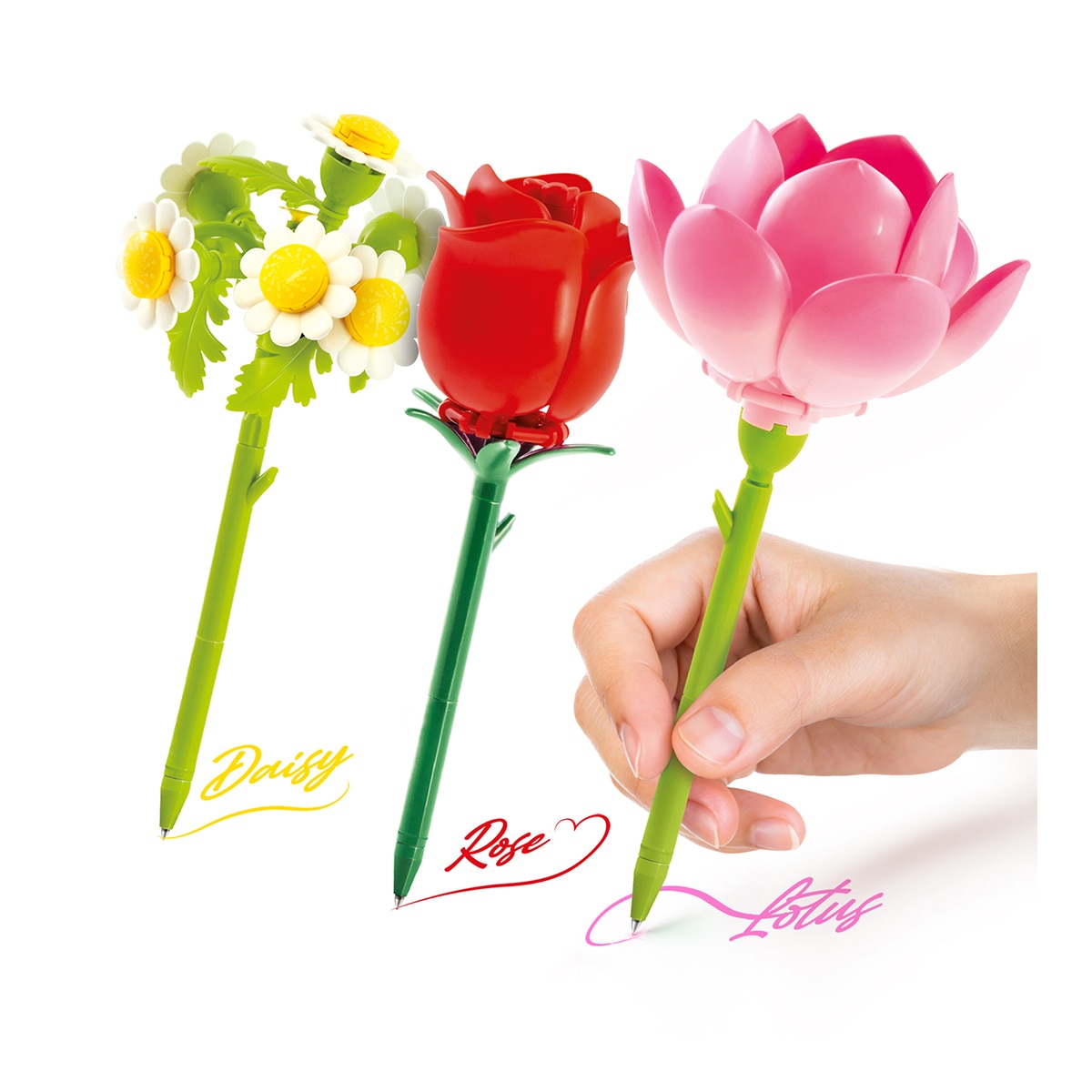 Bolígrafo Construye Tu Floryboli Pack 3 Building Pens Canal Toys 8