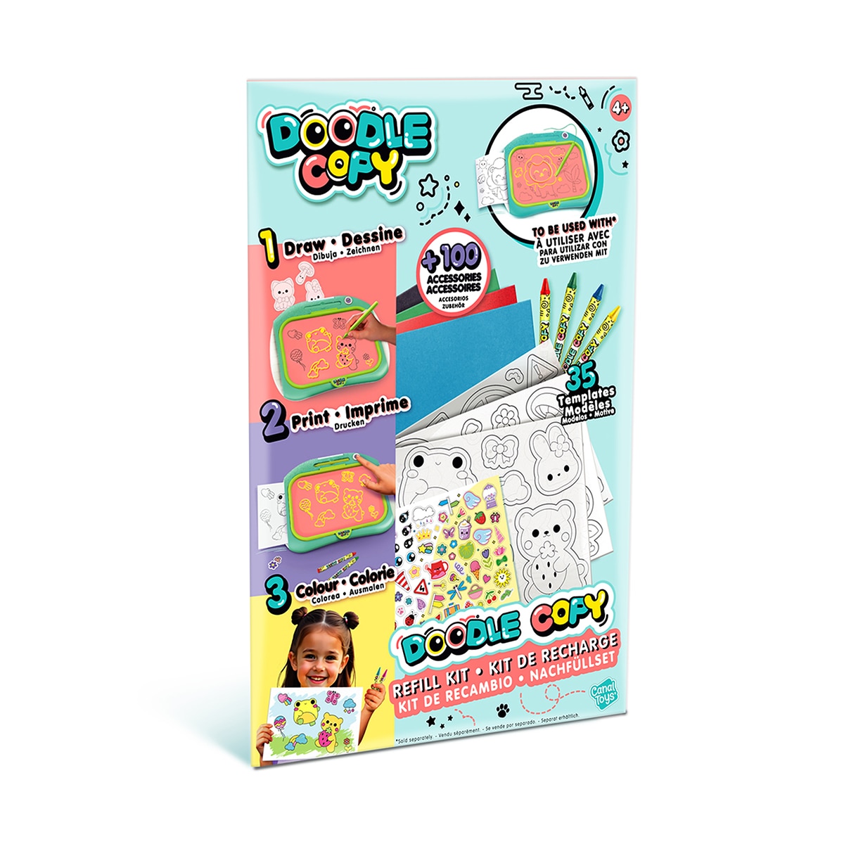 Imagen 0 de Pizarra Refill Kit Doodle Copy Canal Toys