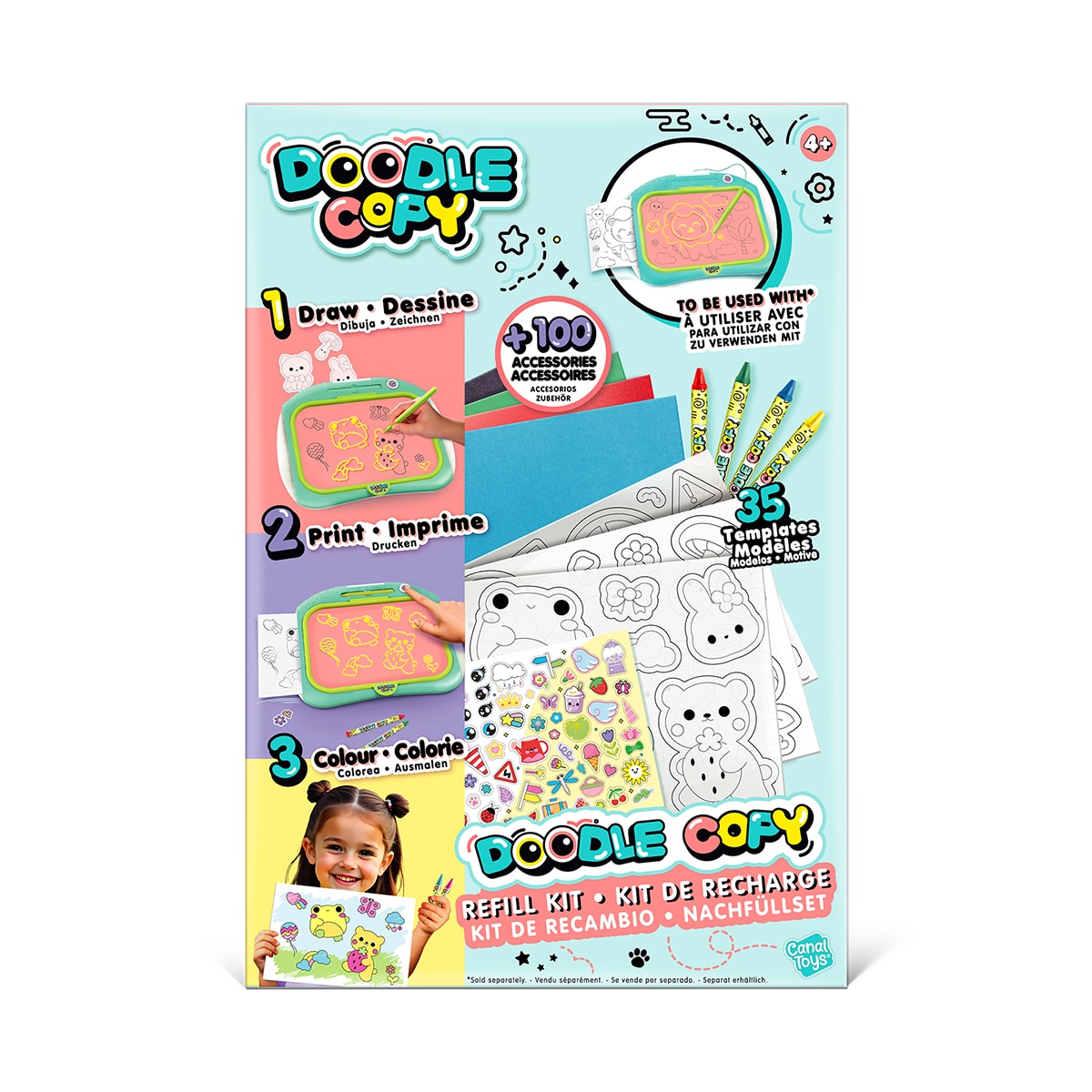 Pizarra Refill Kit Doodle Copy Canal Toys 3