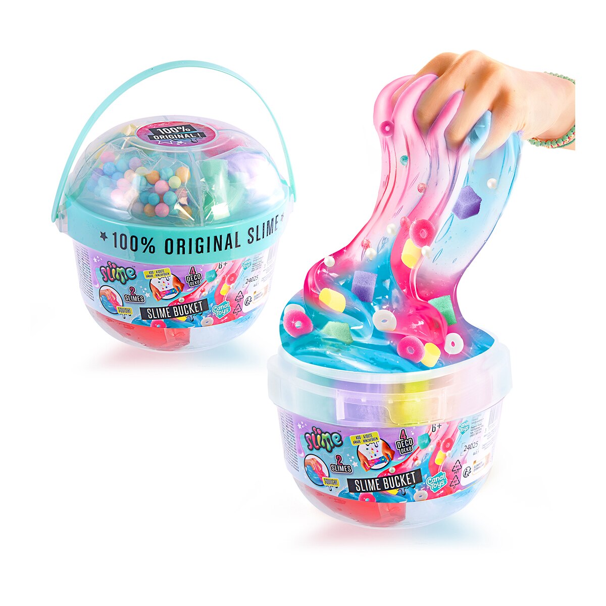 Slime Bucket With Decorations So Slime Canal Toys 4