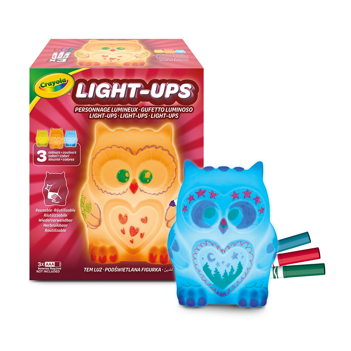 Imagen 0 de Colorea Tu Búho Luminoso Crayola