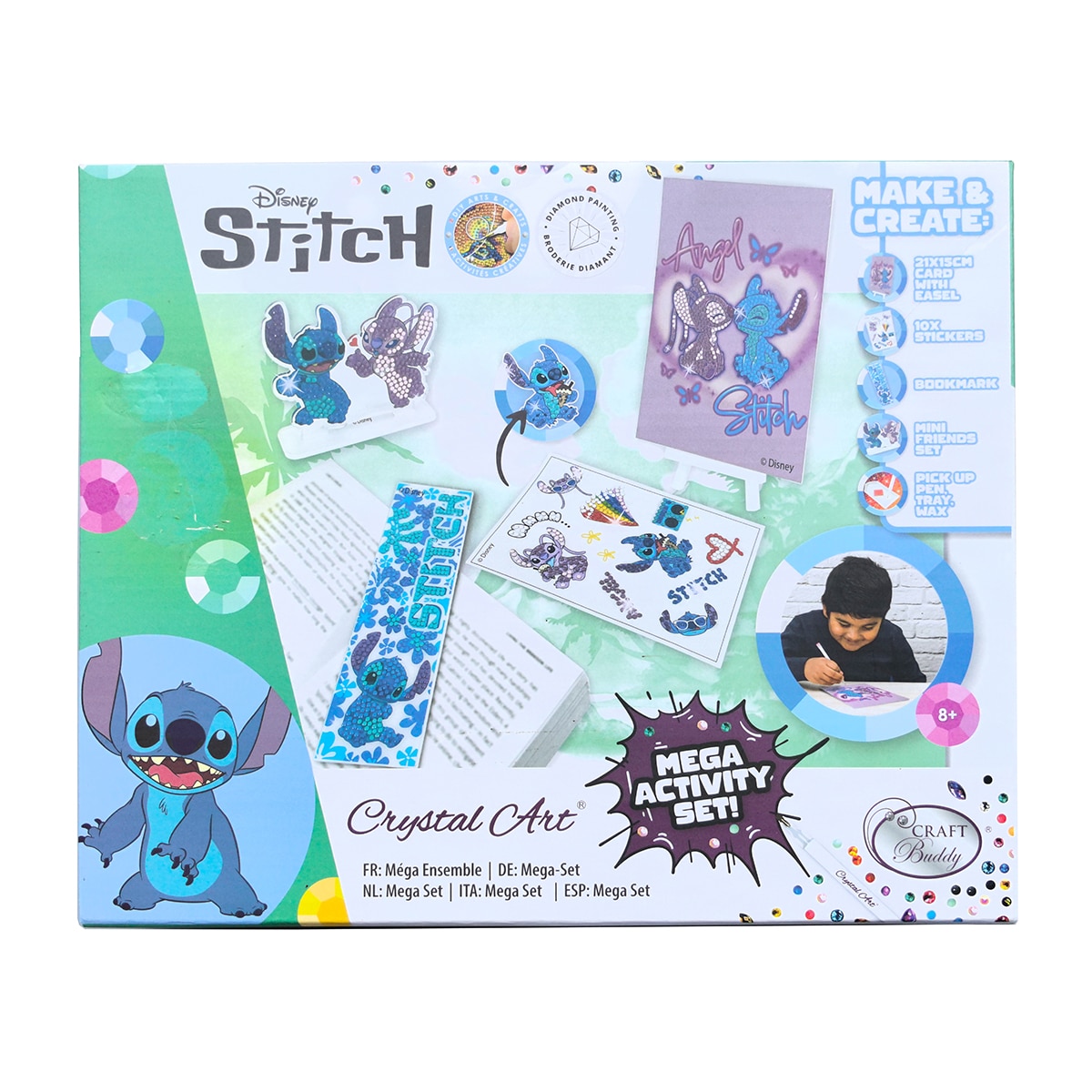 Imagen 0 de Crystal Art Mega Activity Set Stitch Crayola