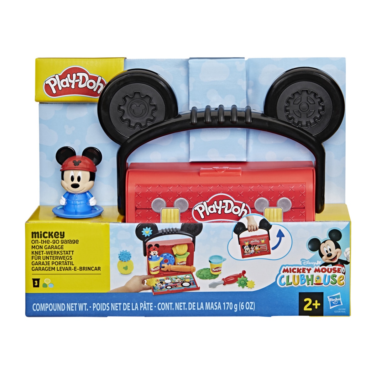 Imagen 0 de Manualidades Play-Doh Disney Junior On-the-Go Set de juego Hasbro