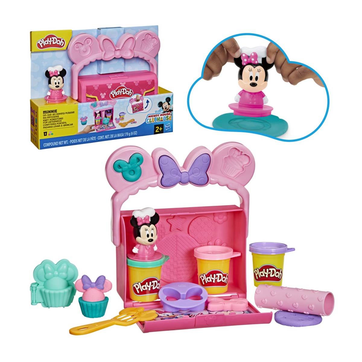 Manualidades Play-Doh Disney Junior On-the-Go Set de juego Hasbro 3