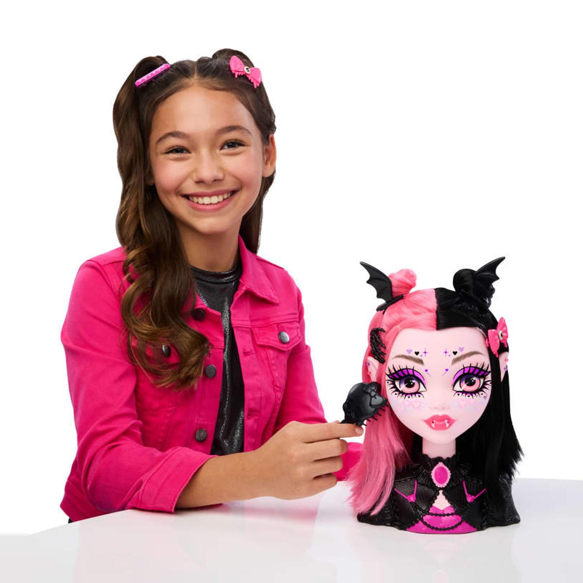 Monster High busto para peinar con 25 accesorios de Draculaura 2