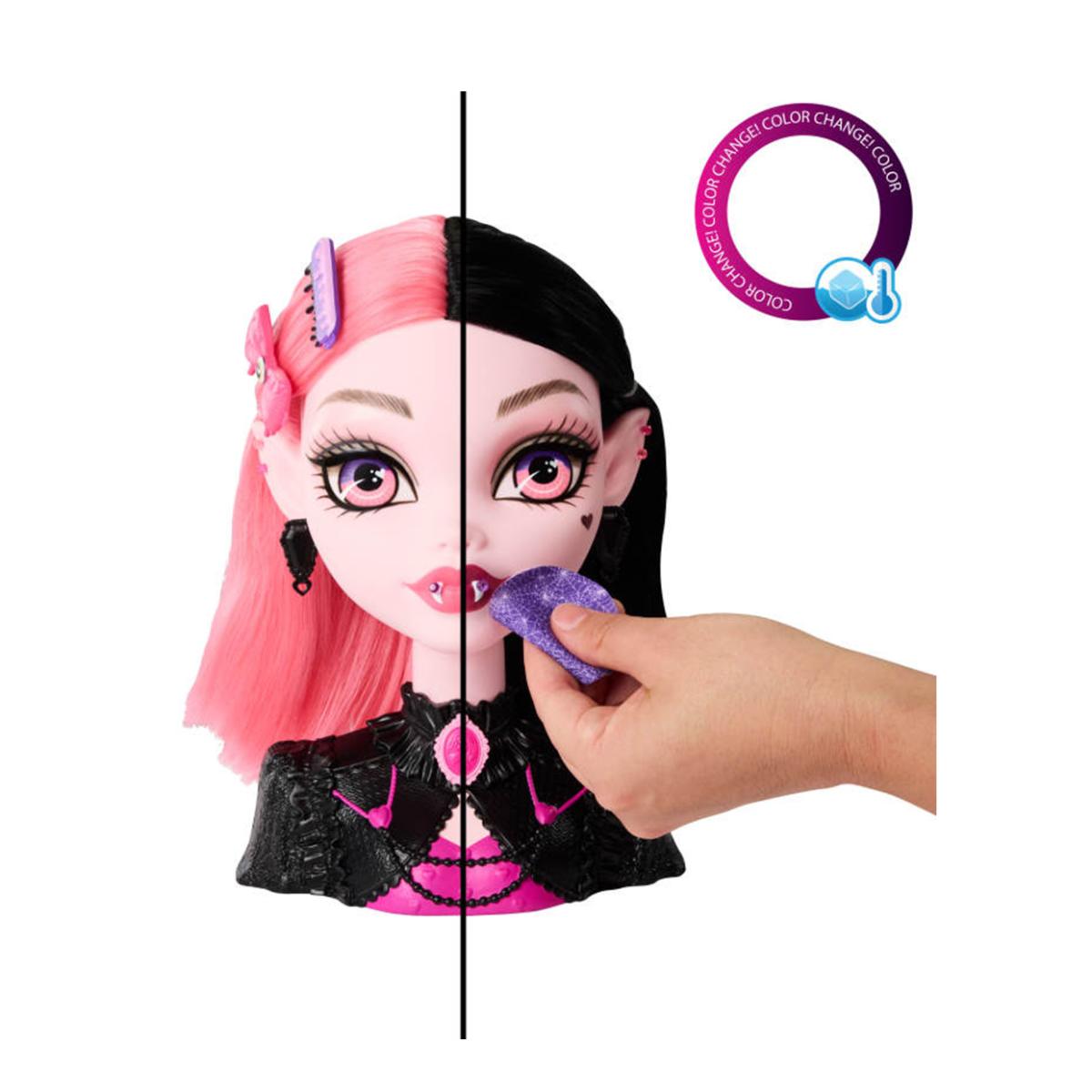 Monster High busto para peinar con 25 accesorios de Draculaura 4