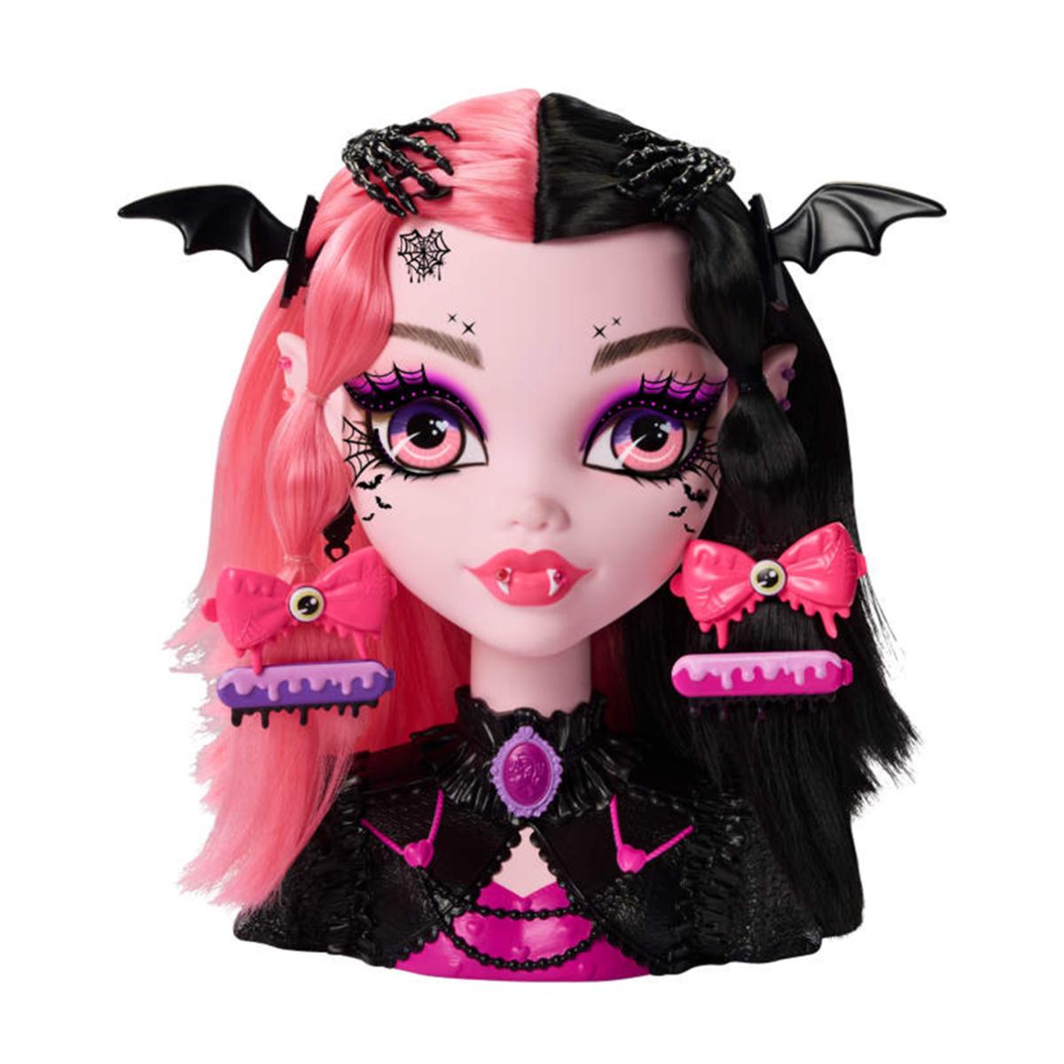 Monster High busto para peinar con 25 accesorios de Draculaura 5