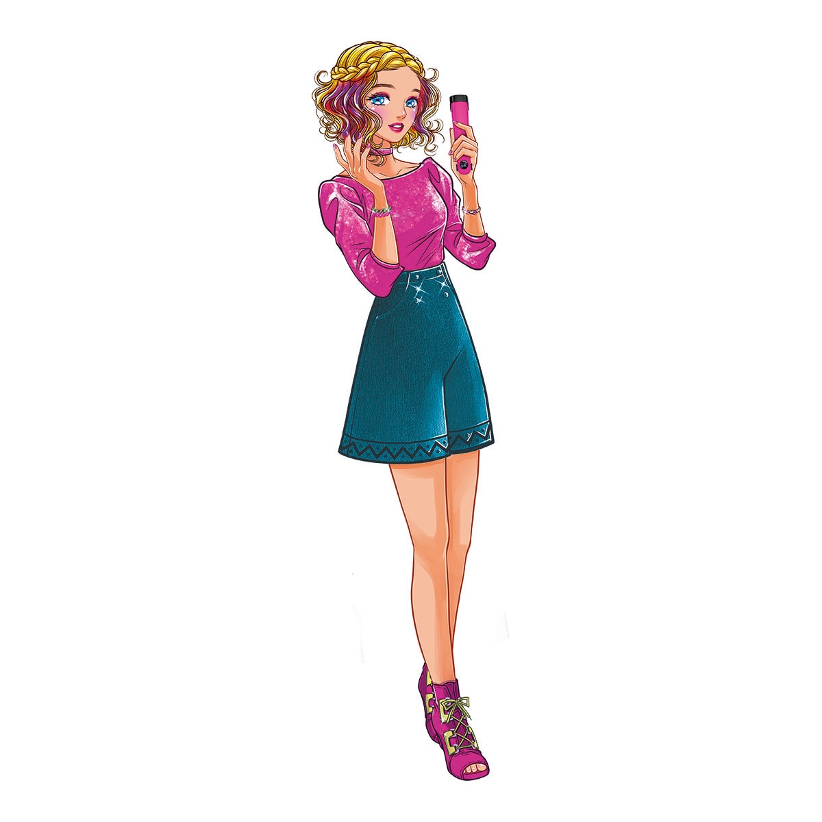 JuegoTrendy Hairstyles Crazy Chic Clementoni 8