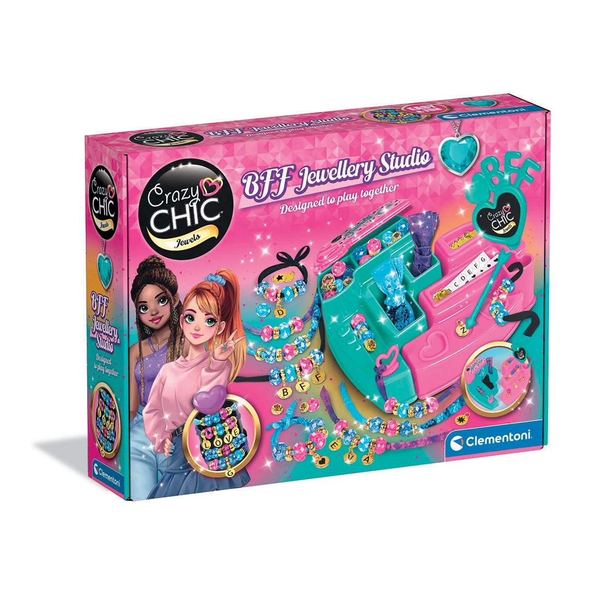 Clementoni - Juego Jewellery Set BFF Crazy Chic Clementoni.