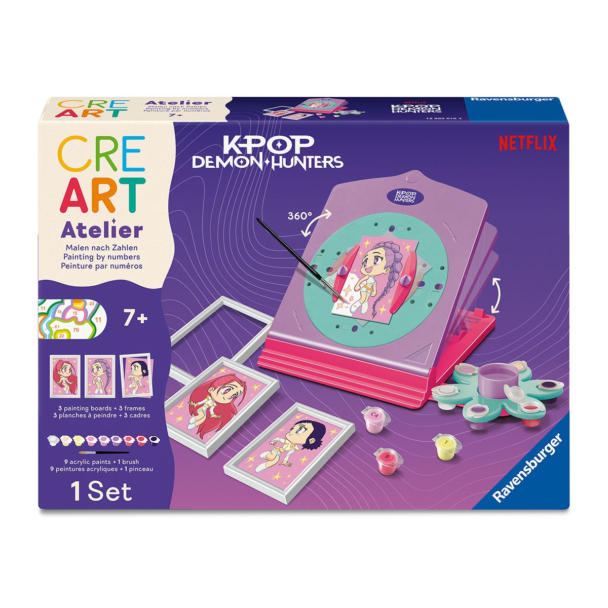 Manualidad Atelier CreArt K-POP Demon Hunters Netflix Ravensburger 1