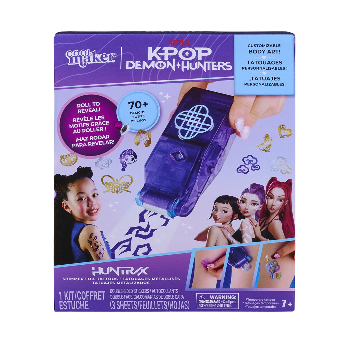 Set de Tatuajes K Pop Demon Hunters Tattoo con gemas incluidas Cool Maker 2