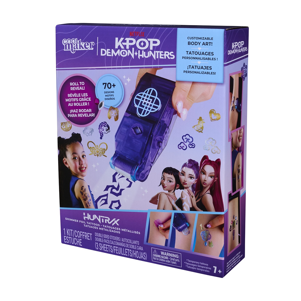 Set de Tatuajes K Pop Demon Hunters Tattoo con gemas incluidas Cool Maker 4