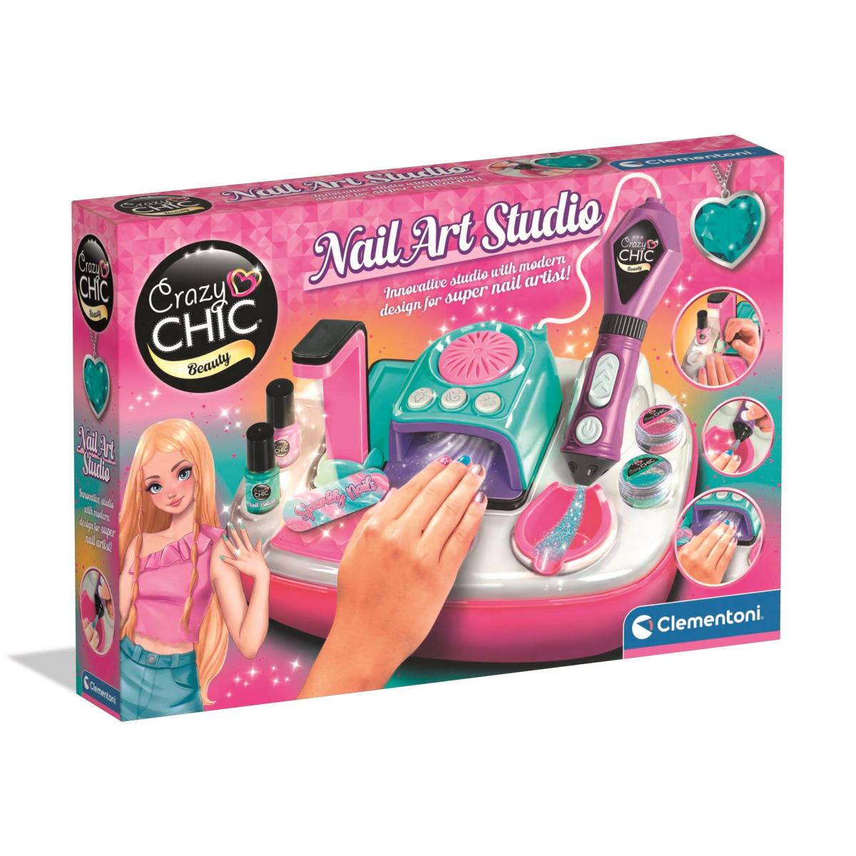 Diseña tus uñas Deluxe New Crazy Chic Clementoni 1