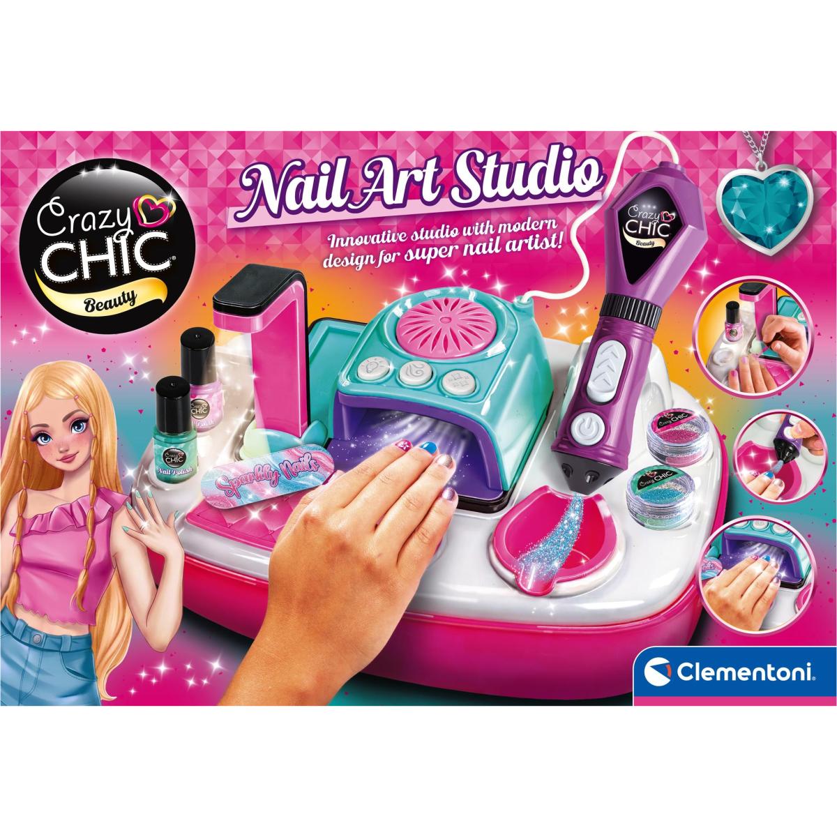Diseña tus uñas Deluxe New Crazy Chic Clementoni 10