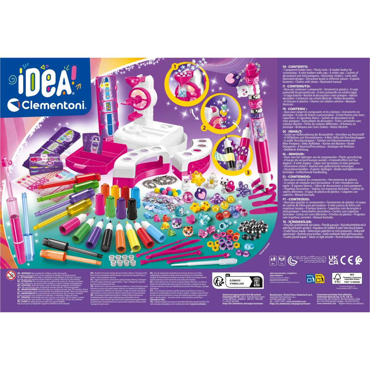 Markers Creator Studio Idea Clementoni 5