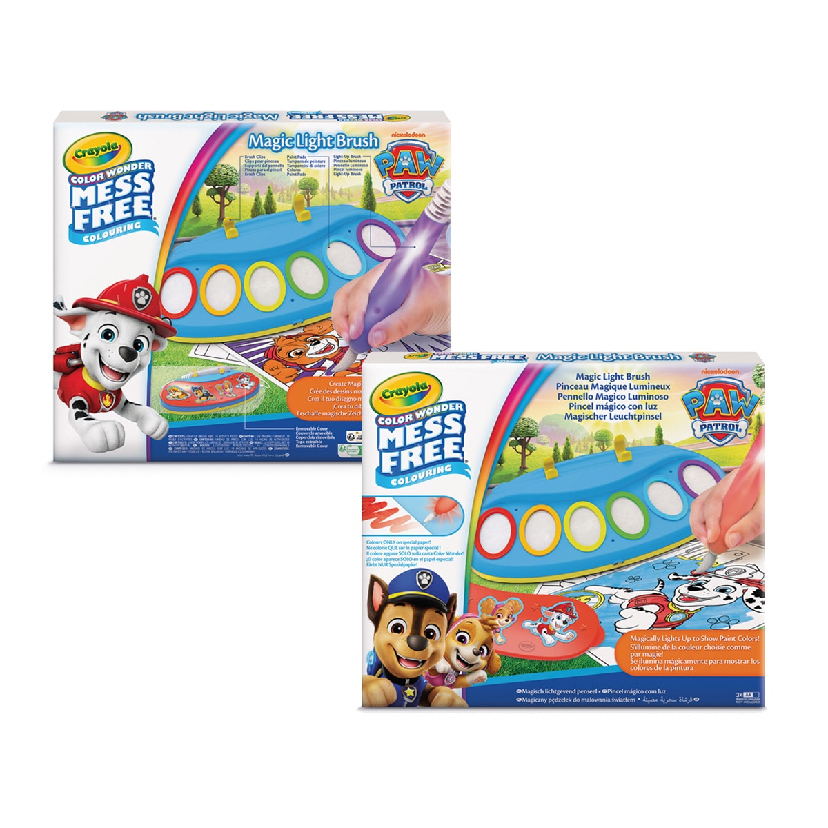 Imagen 0 de Manualidad Colorea sin Manchas Color Wonder Pincel Mágico Luminoso Paw Patrol Crayola