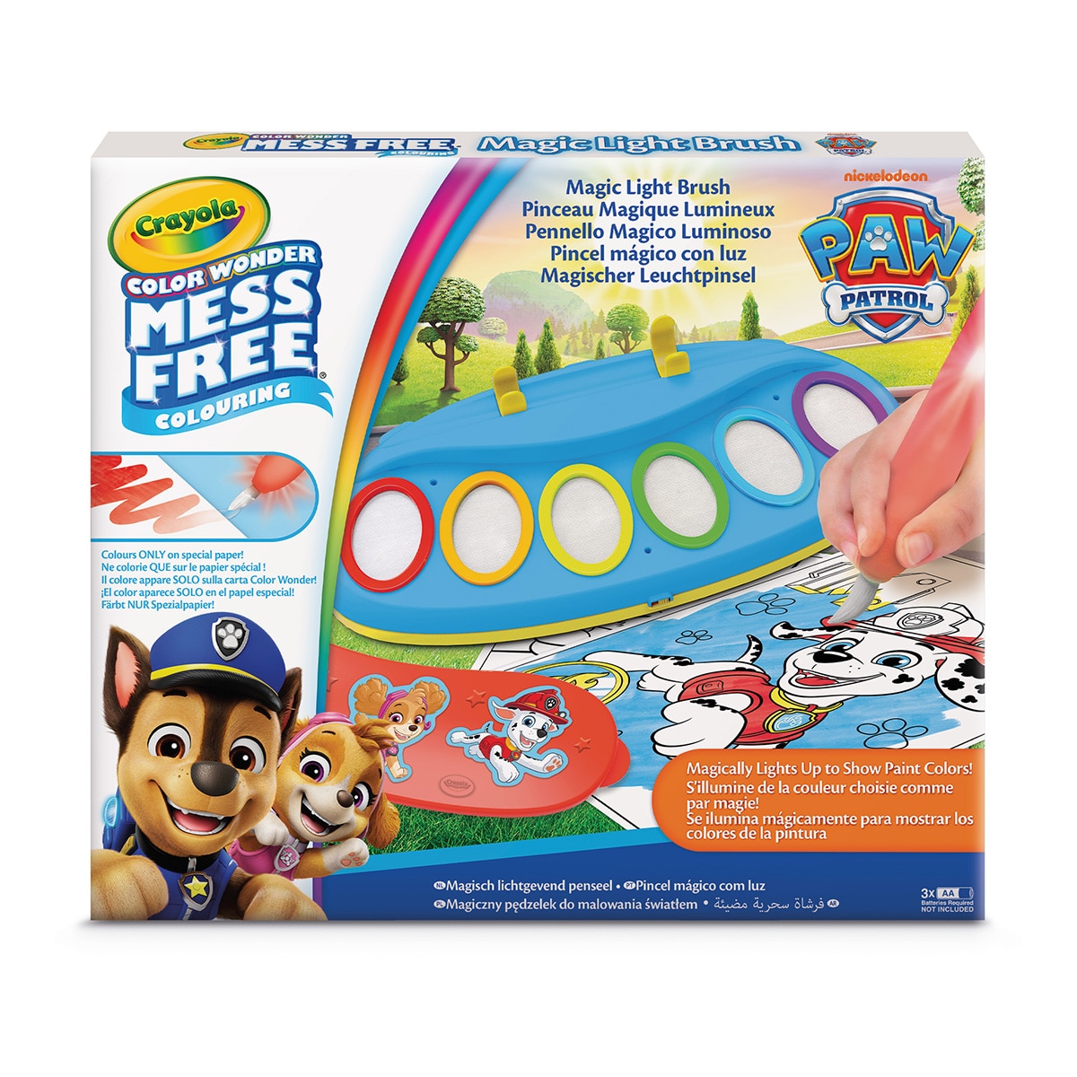 Manualidad Colorea sin Manchas Color Wonder Pincel Mágico Luminoso Paw Patrol Crayola 2