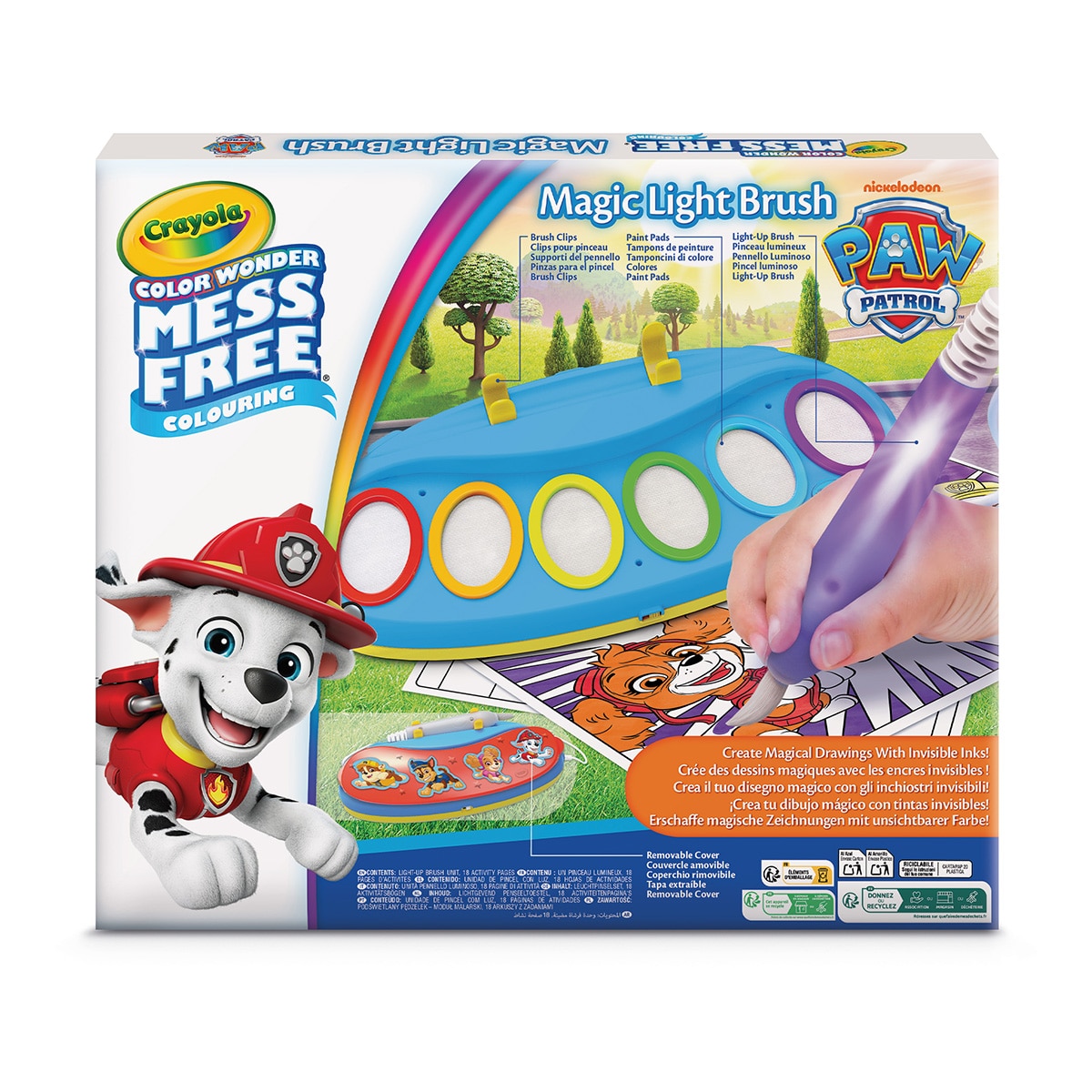 Manualidad Colorea sin Manchas Color Wonder Pincel Mágico Luminoso Paw Patrol Crayola 3