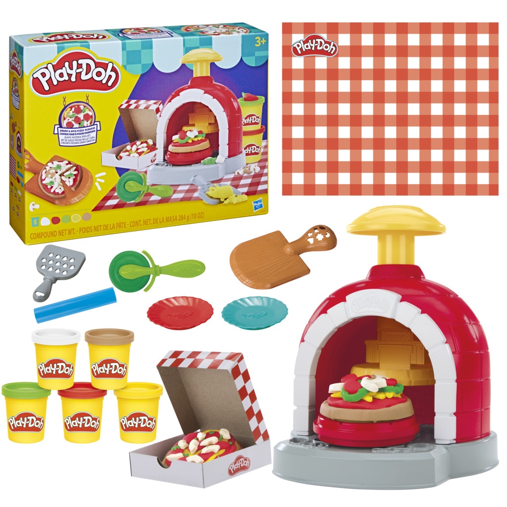 Imagen 2 de Manualidad Set de juego Pizzas Sella y Gira Play-Doh Hasbro