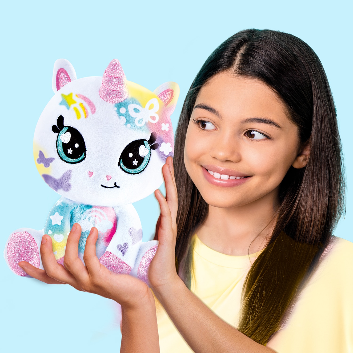 Colorea tu unicornio brillante Airbrush Plush 3