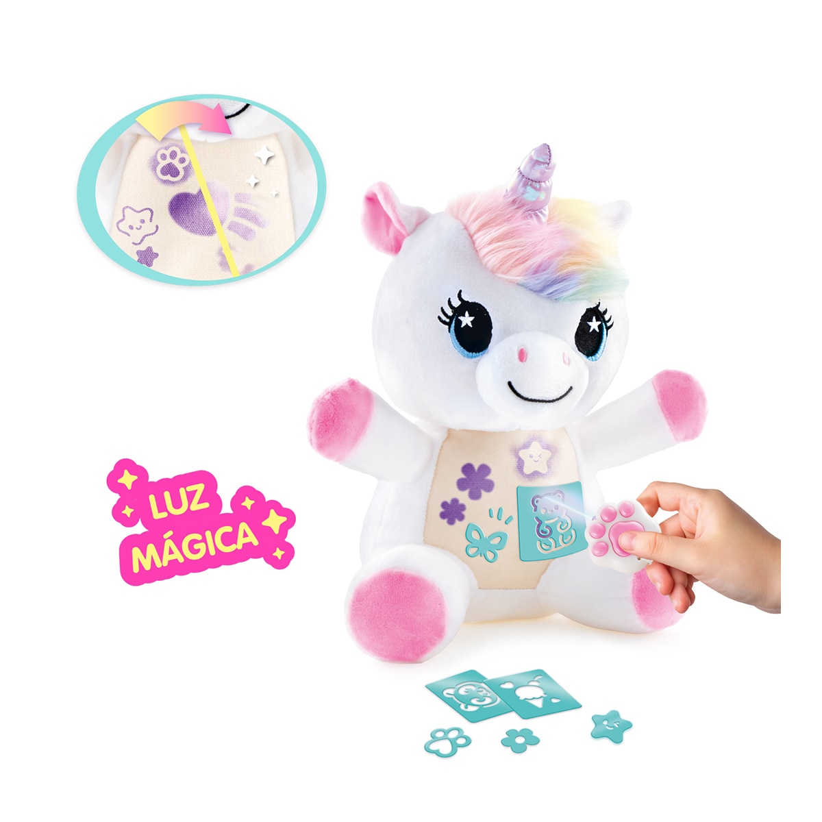 Peluche Unicornio Luz Mágica Canal 5
