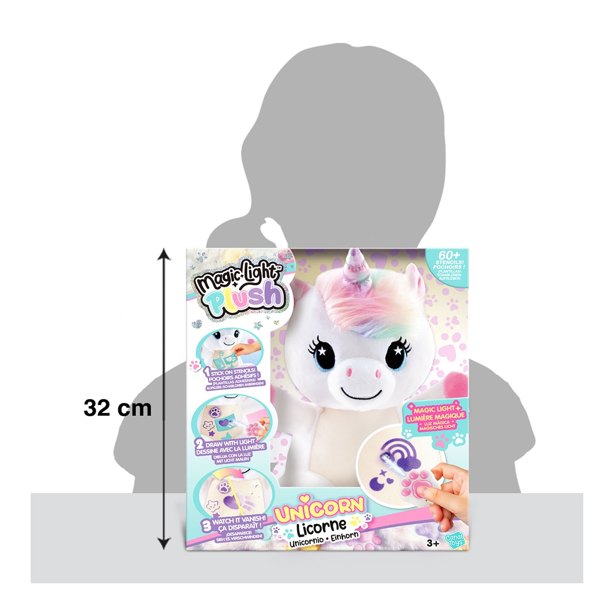 Peluche Unicornio Luz Mágica Canal 7