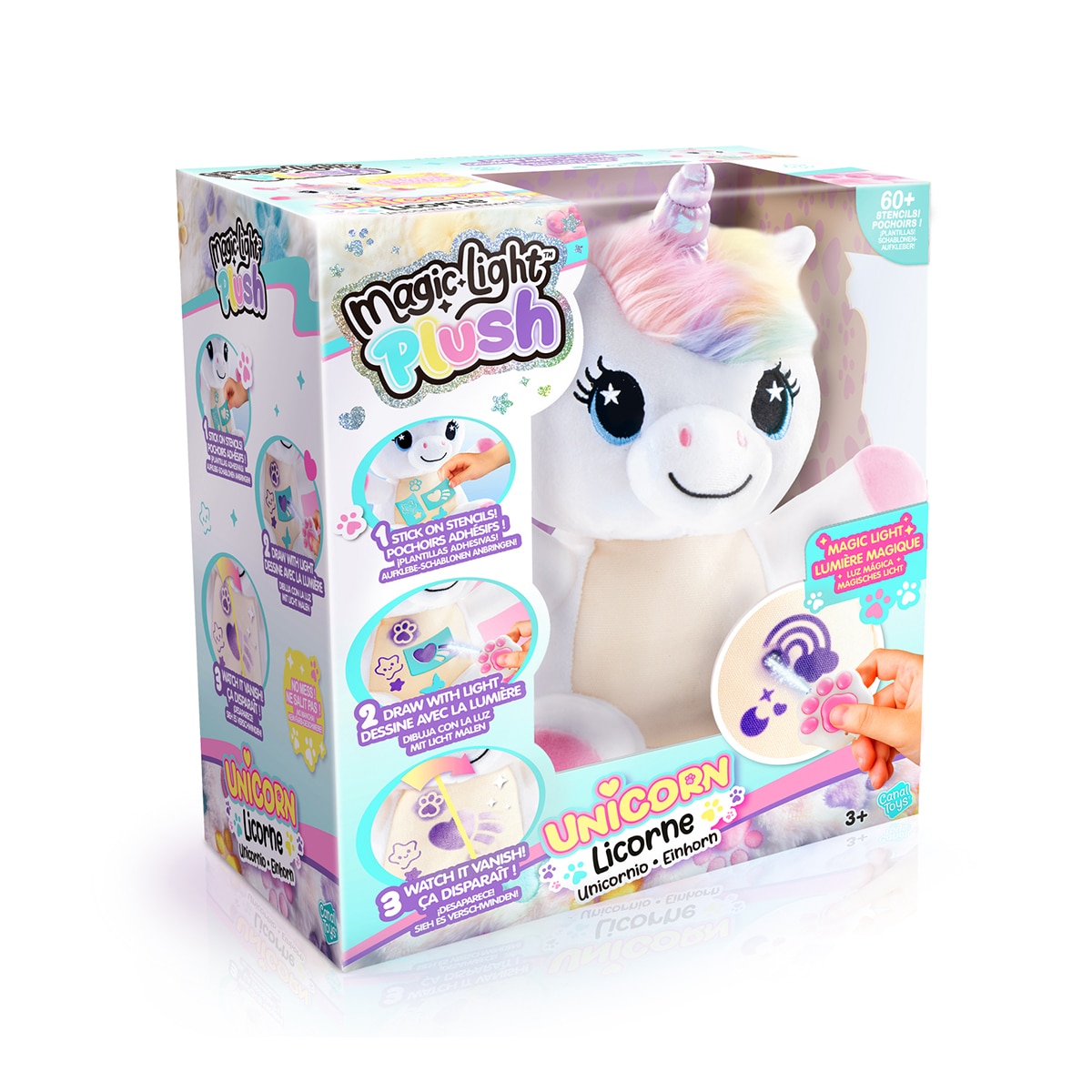 Peluche Unicornio Luz Mágica Canal 8