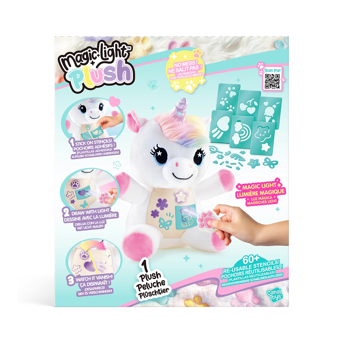 Peluche Unicornio Luz Mágica Canal 10
