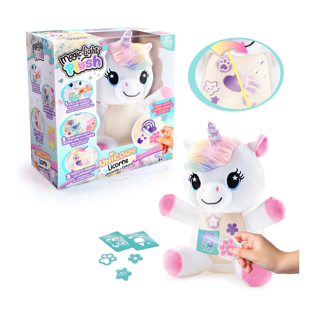 Peluche Unicornio Luz Mágica Canal 13