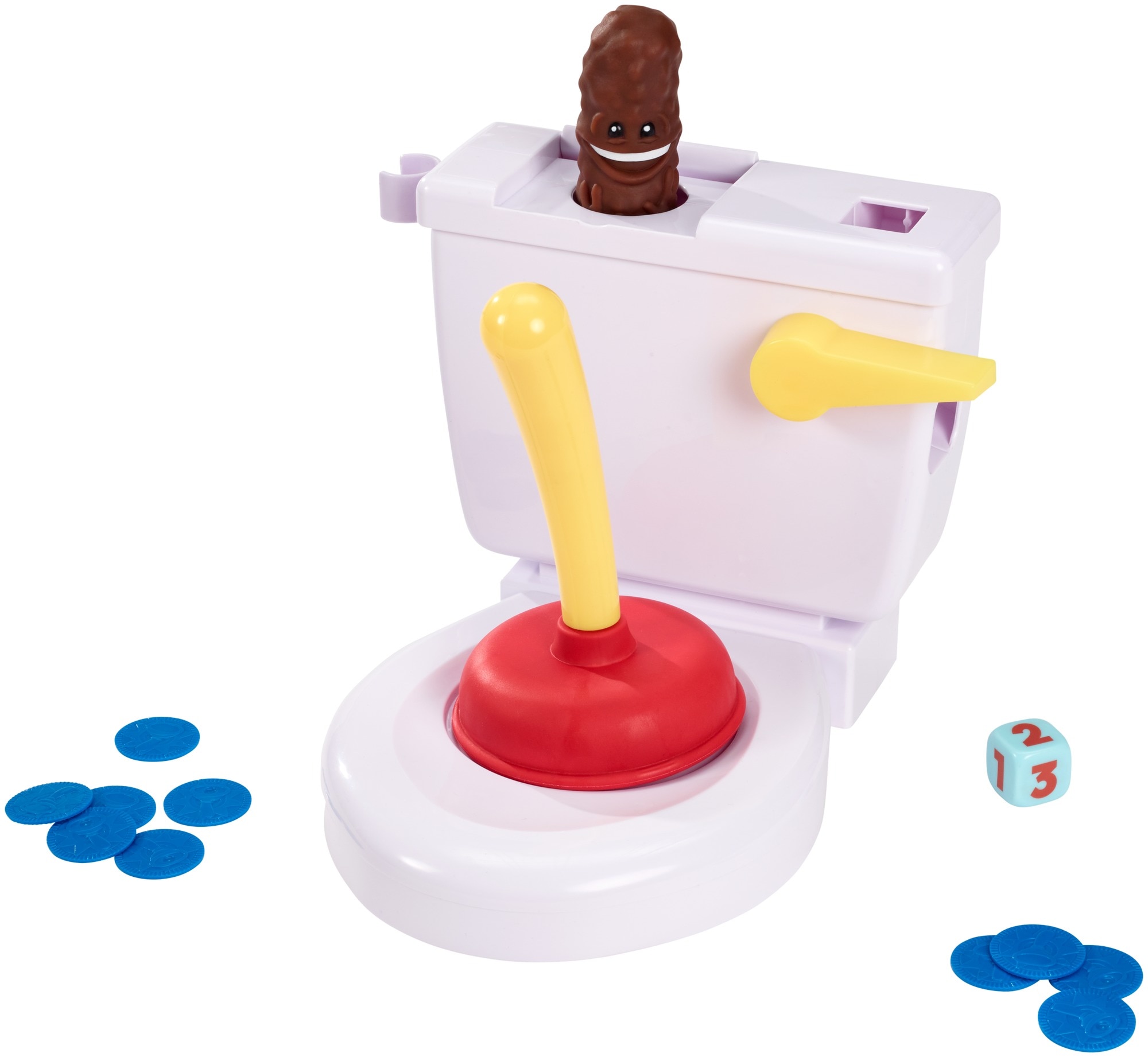 Mattel Games Baño Boom, ¡Atrapa la Caca!, juego de mesa infantil 2