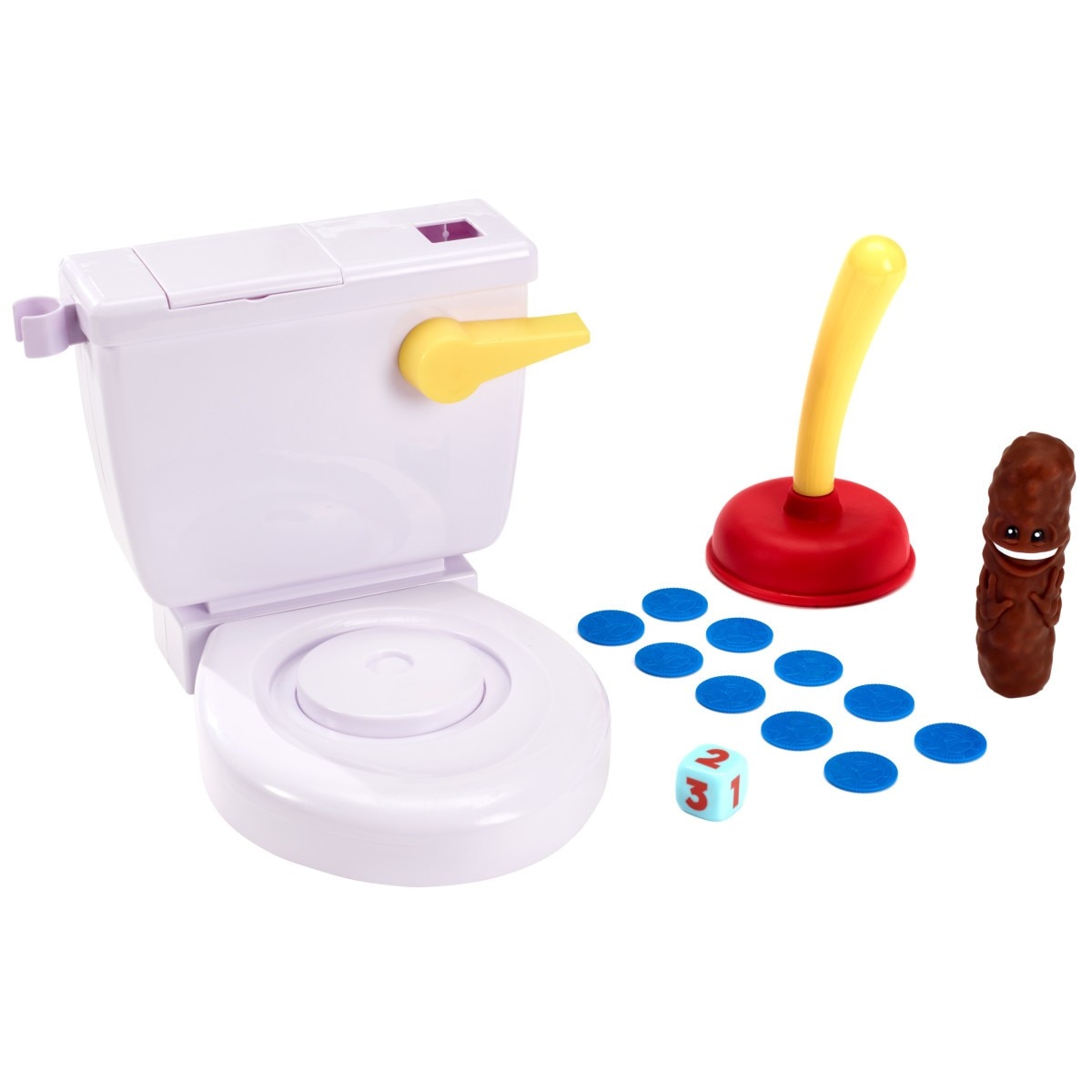 Mattel Games Baño Boom, ¡Atrapa la Caca!, juego de mesa infantil 3