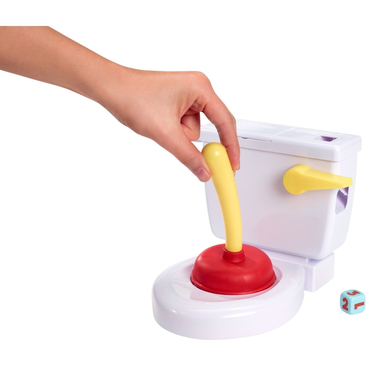 Mattel Games Baño Boom, ¡Atrapa la Caca!, juego de mesa infantil