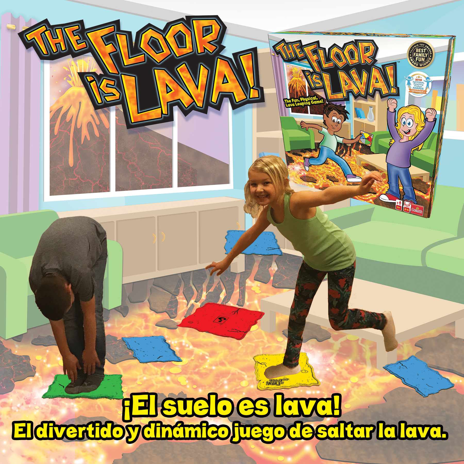Juego de mesa Floor is lava Goliath 7
