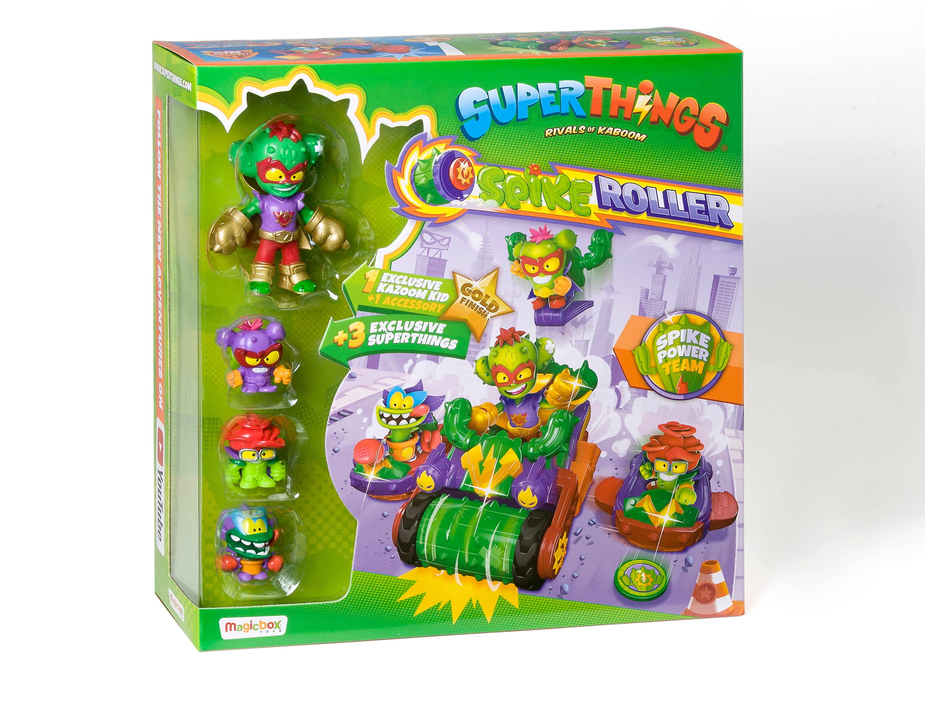 Coche Spike Roller Cactus Vehículo Rivals of Kaboom Superthings 2
