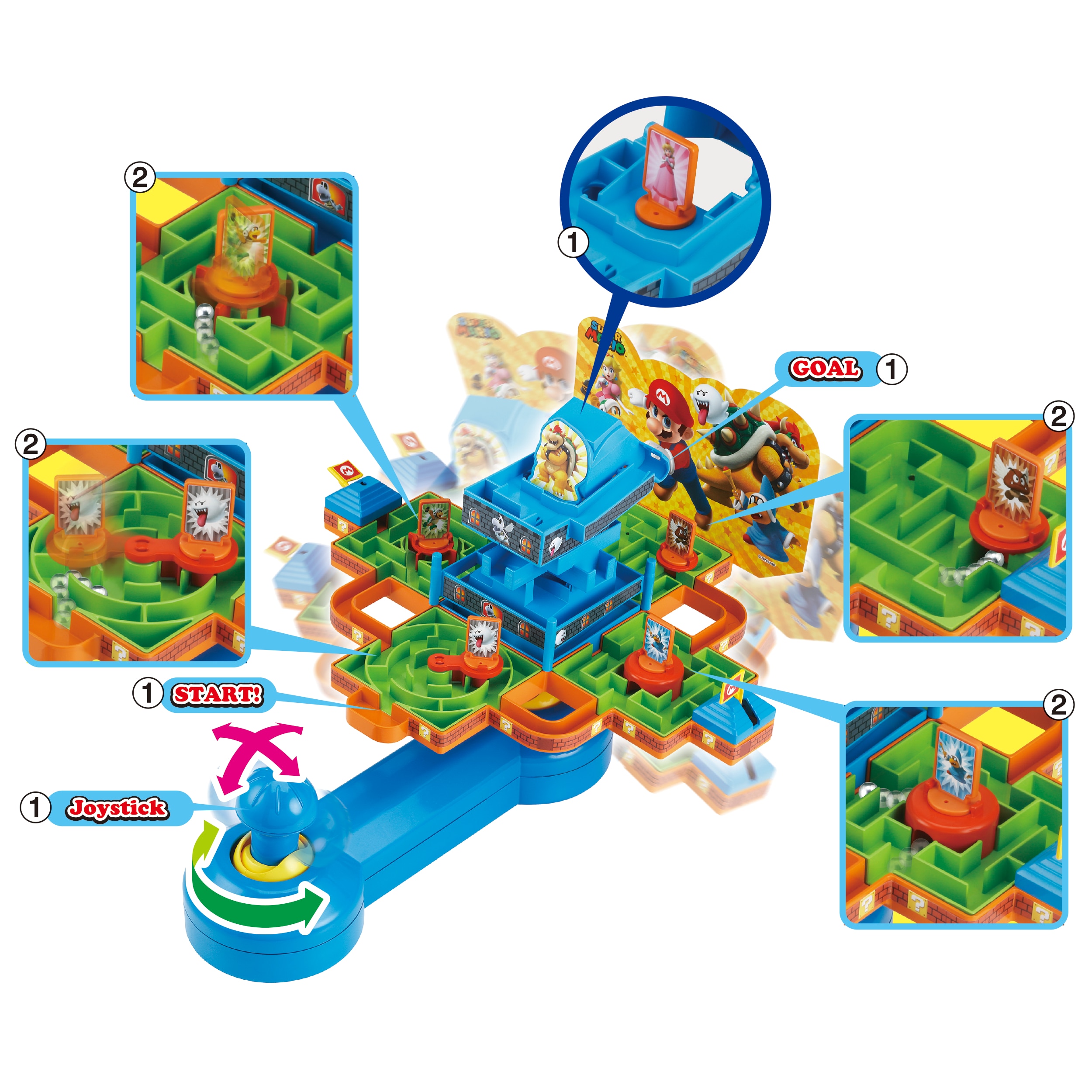 Juego de mesa Laberinto Super Mario Maze Game Dx 4