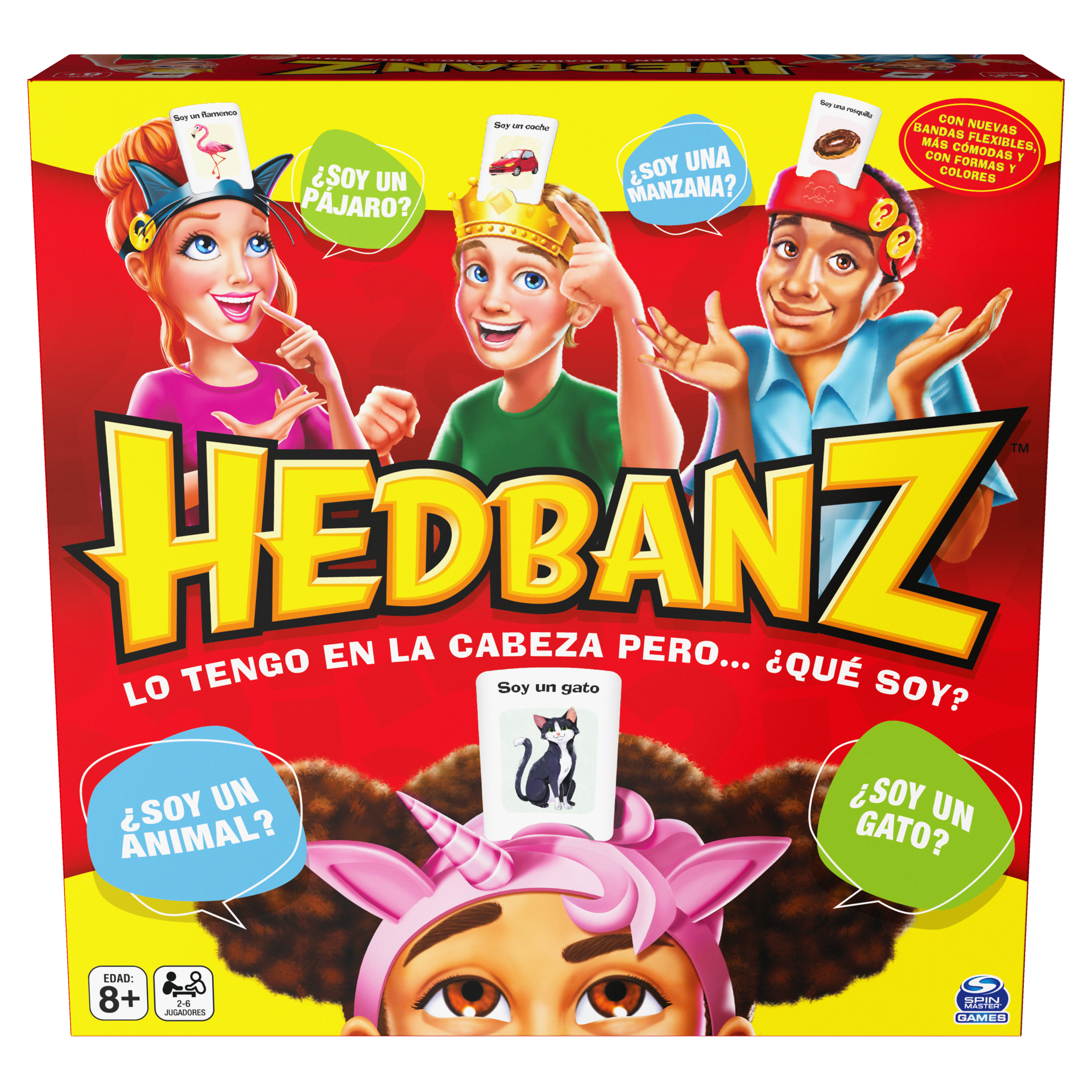 Juego de adivinar ¿Qué tengo en la cabeza? Hedbanz Family Spin Master Games 4