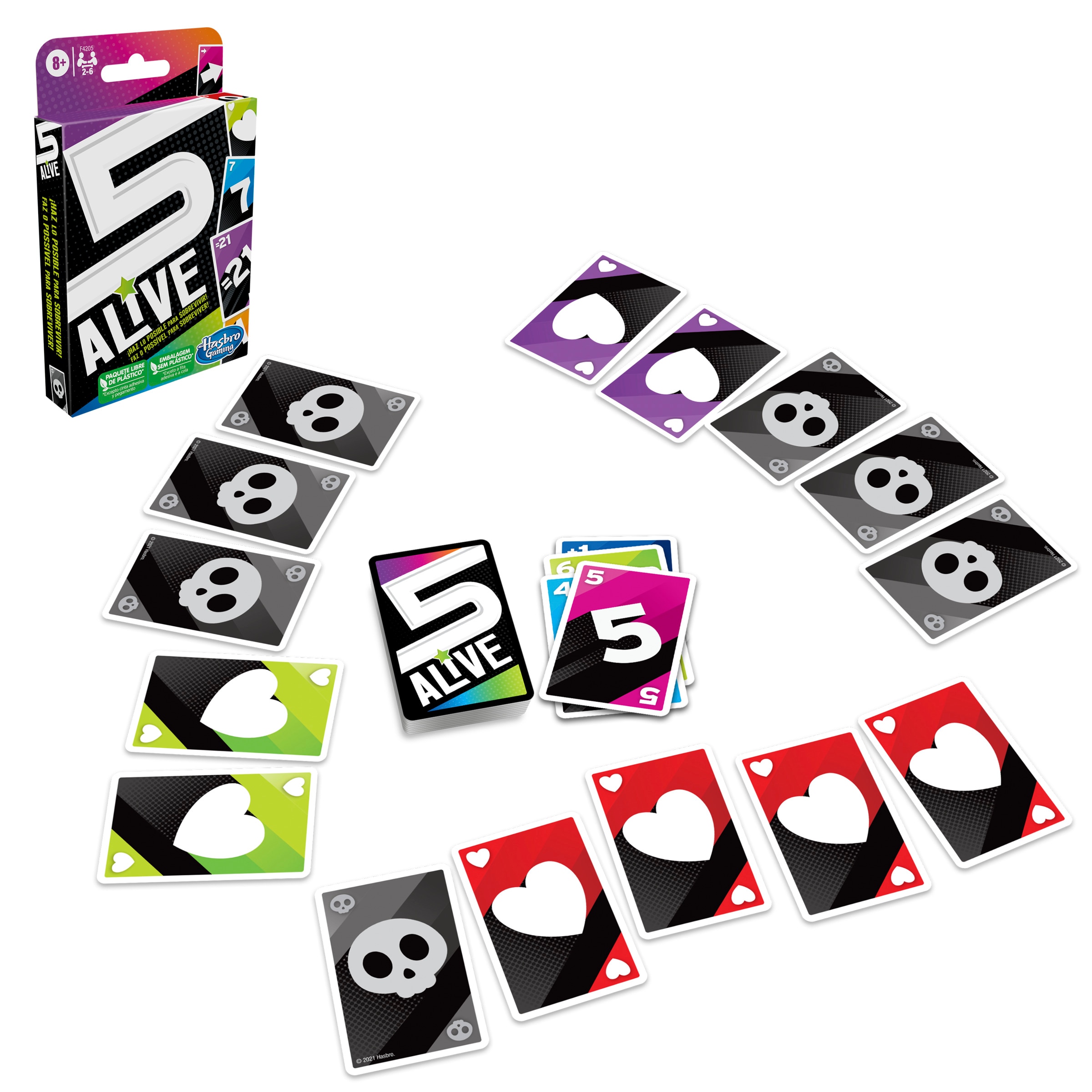 Juego de cartas Five alive Hasbro Gaming 4
