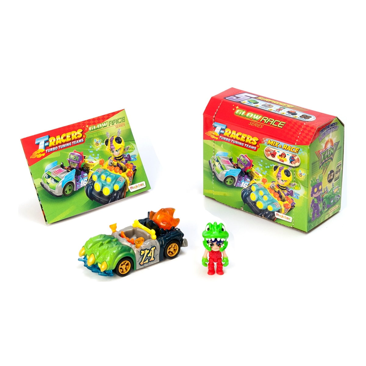 Imagen 0 de T-Racers Glow Race Car & Racer