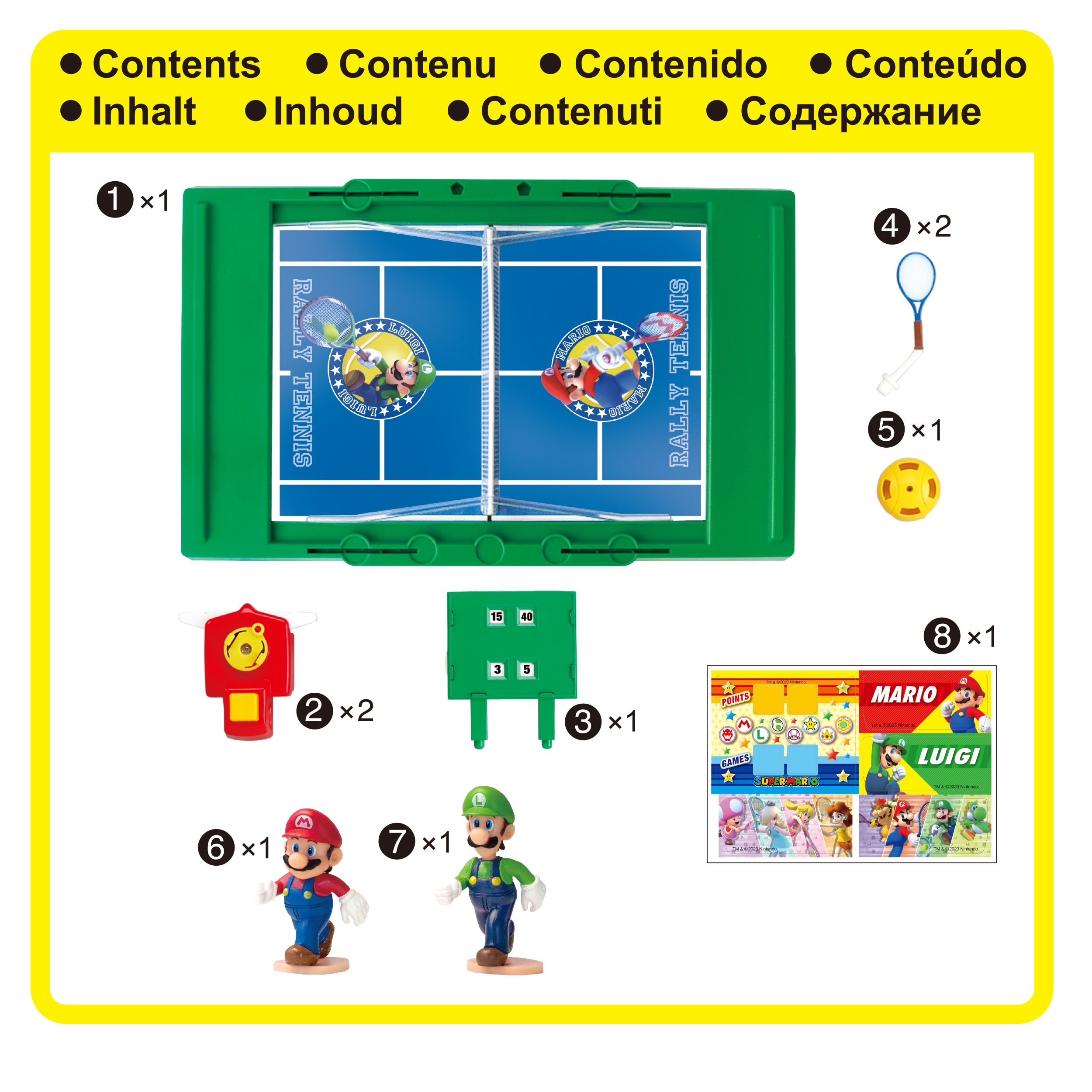 Jogo de mesa Super Mario Rally Tennis 7