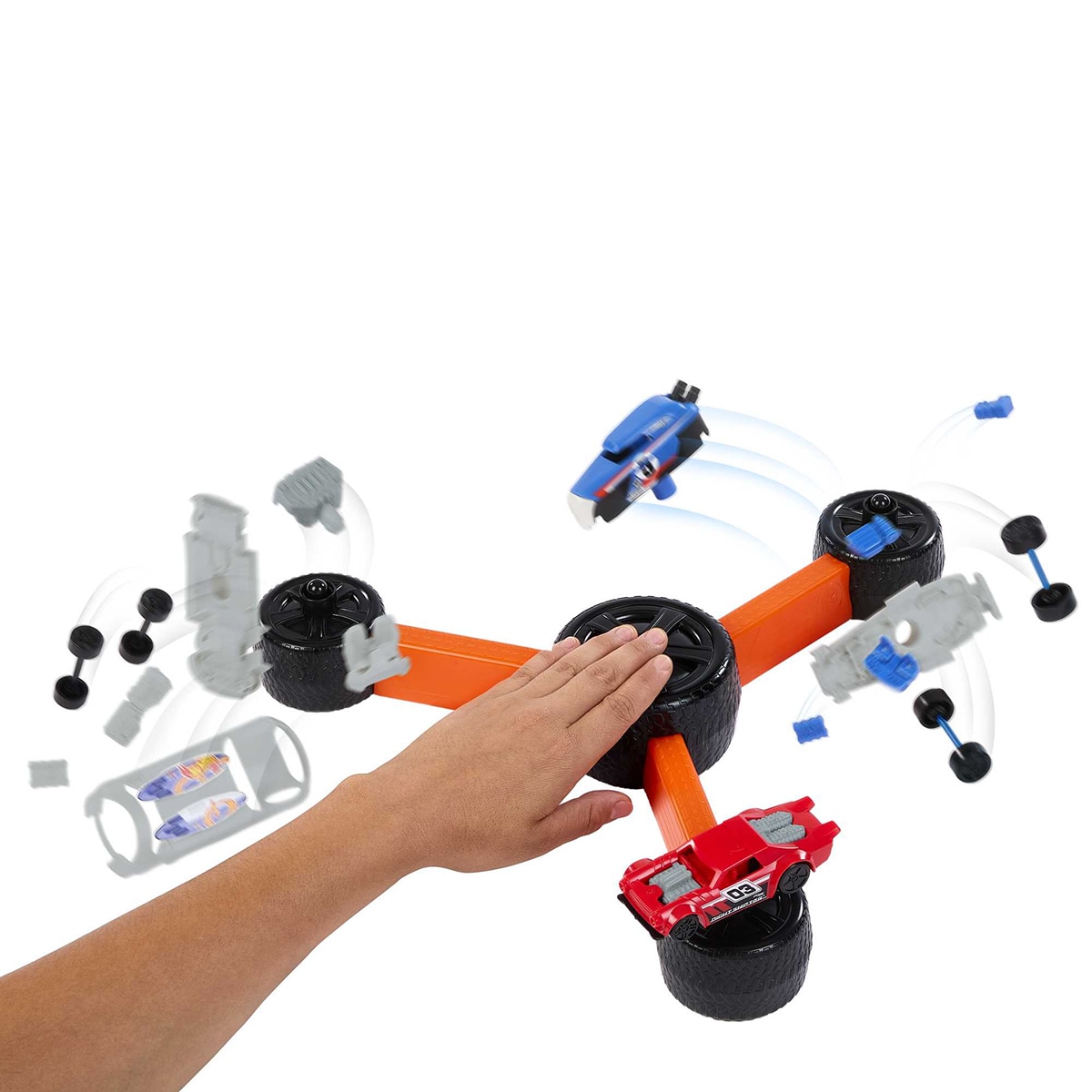 Juego de mesa Wheels Construye y Destruye Mattel Games 5