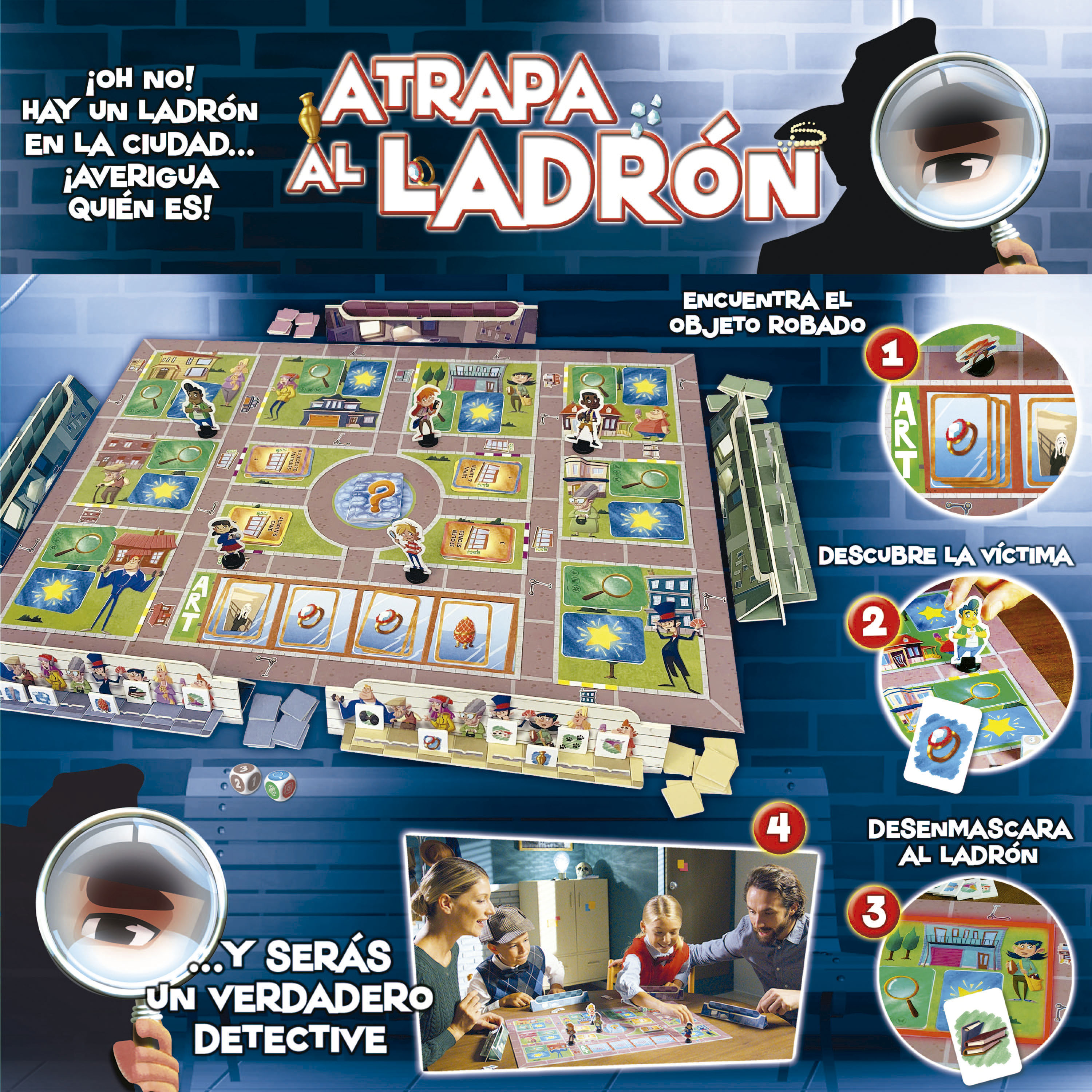 Juego de Mesa Atrapa Al Ladrón Educa Borrás 3