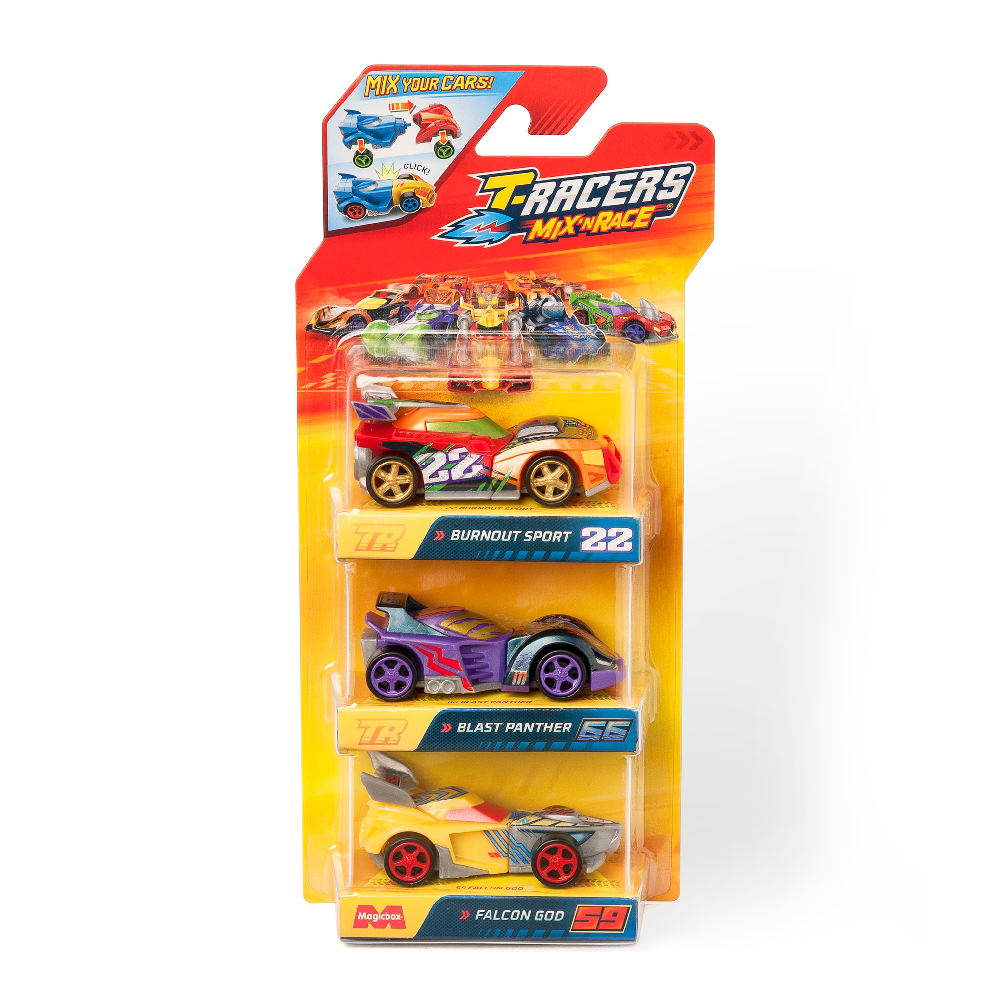 Pack 3 vehículos T-Racers Mix Race 2