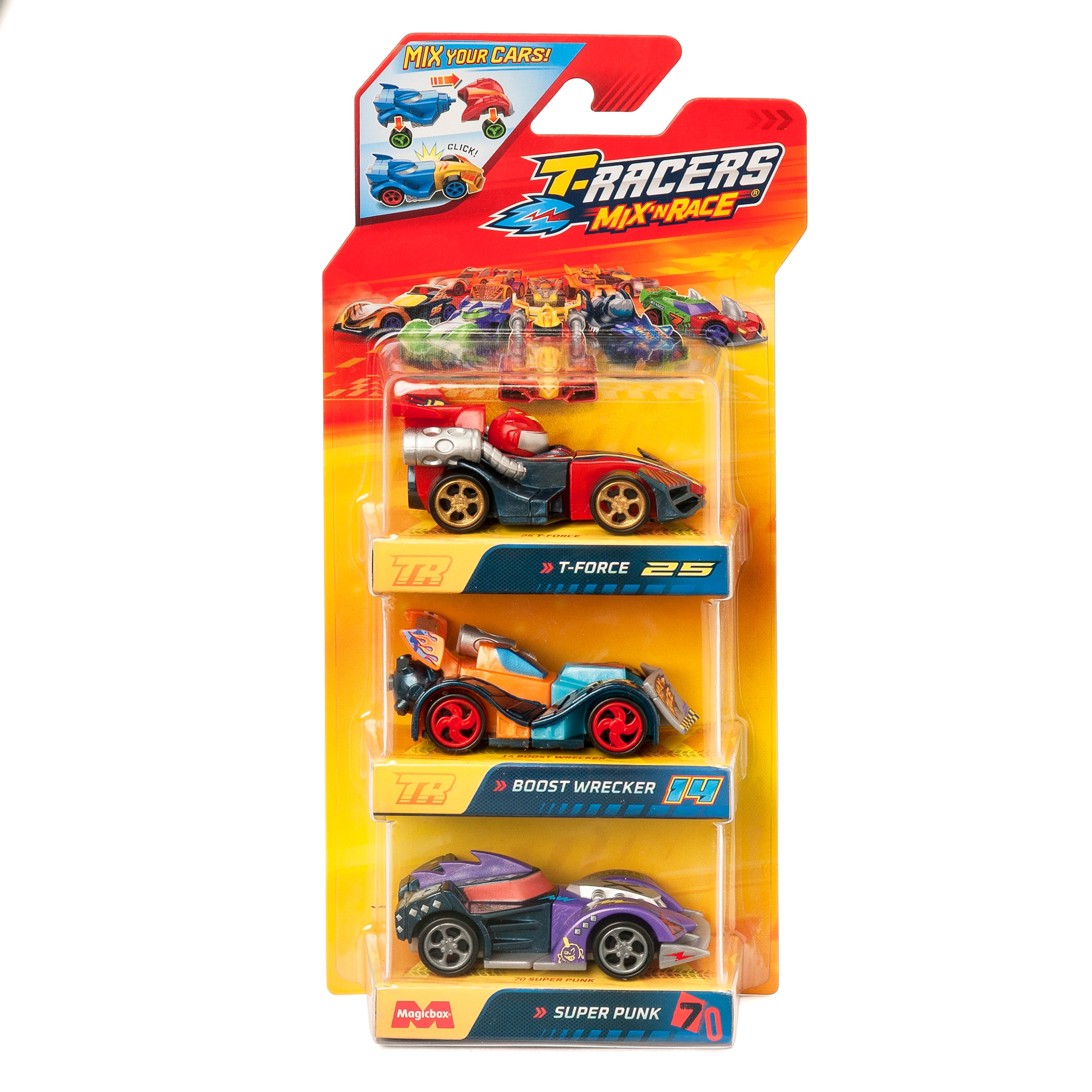 Pack 3 vehículos T-Racers Mix Race 3