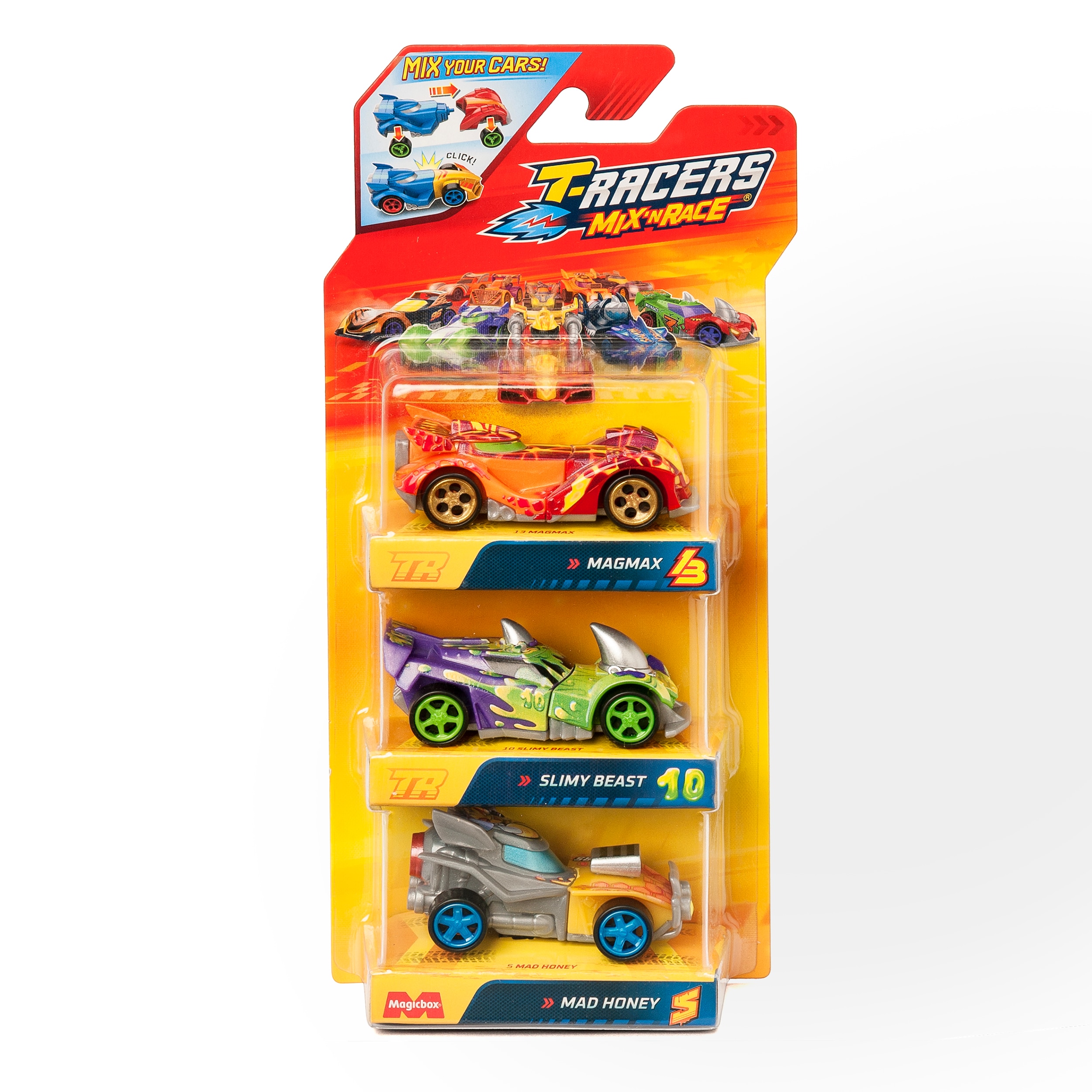 Pack 3 vehículos T-Racers Mix Race 4