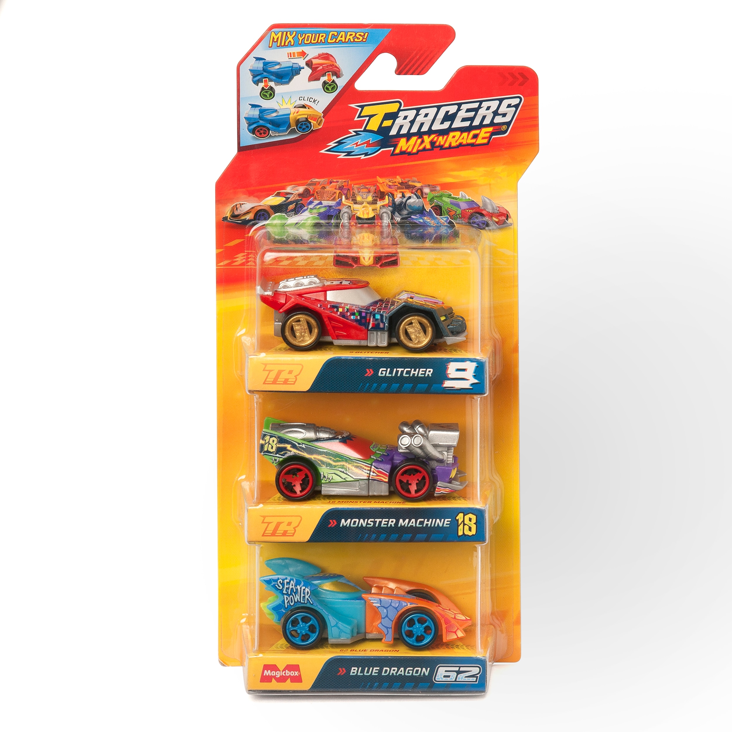 Pack 3 vehículos T-Racers Mix Race 5