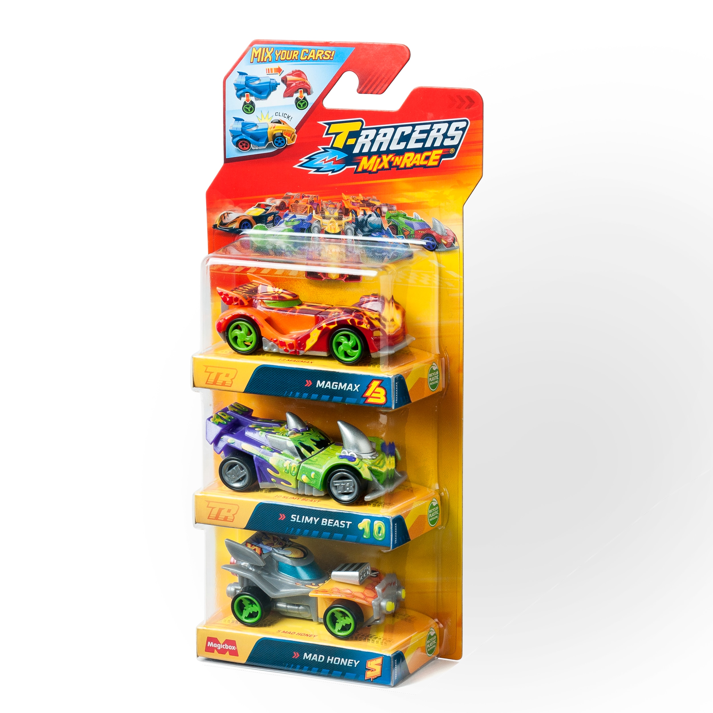 Pack 3 vehículos T-Racers Mix Race 7