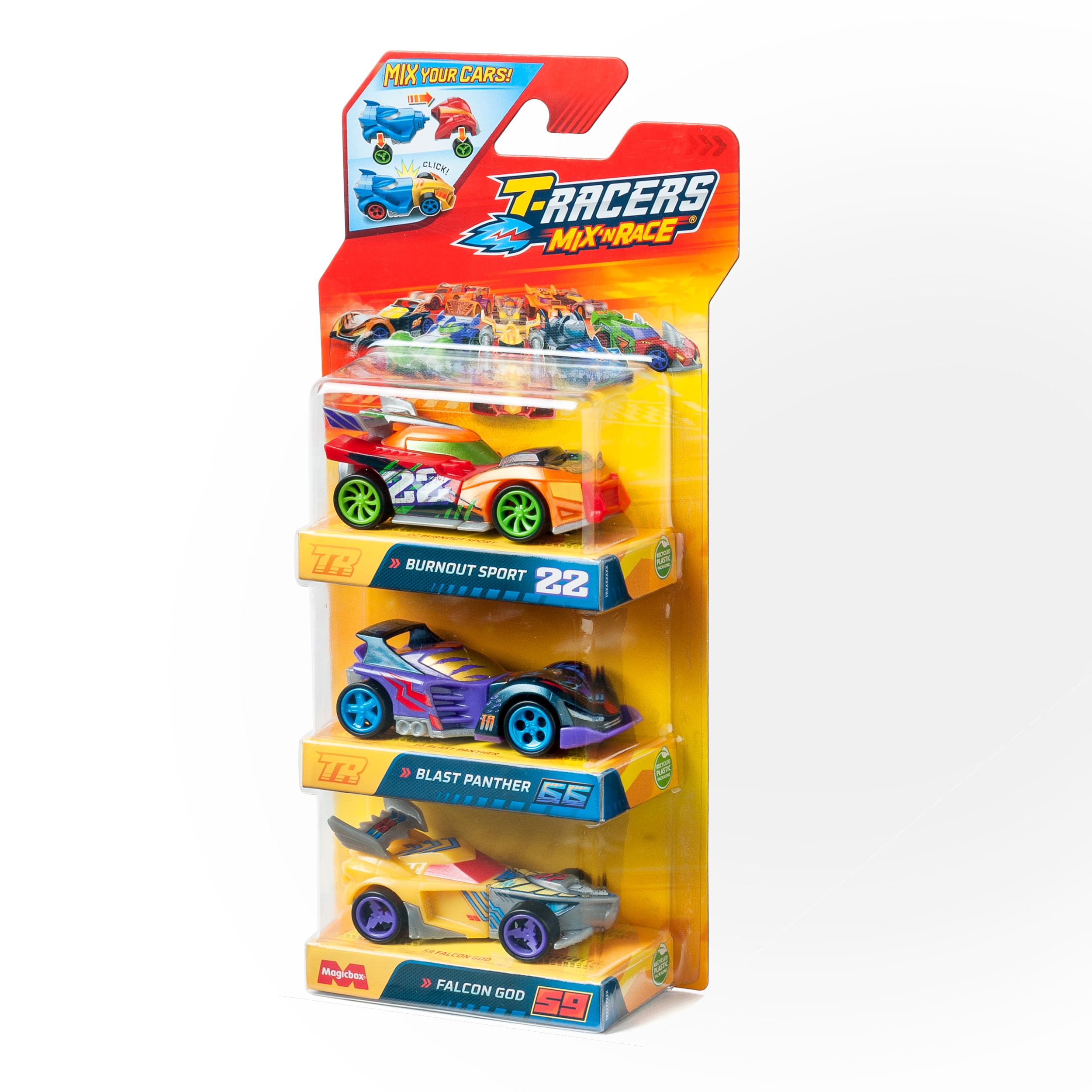 Pack 3 vehículos T-Racers Mix Race 8