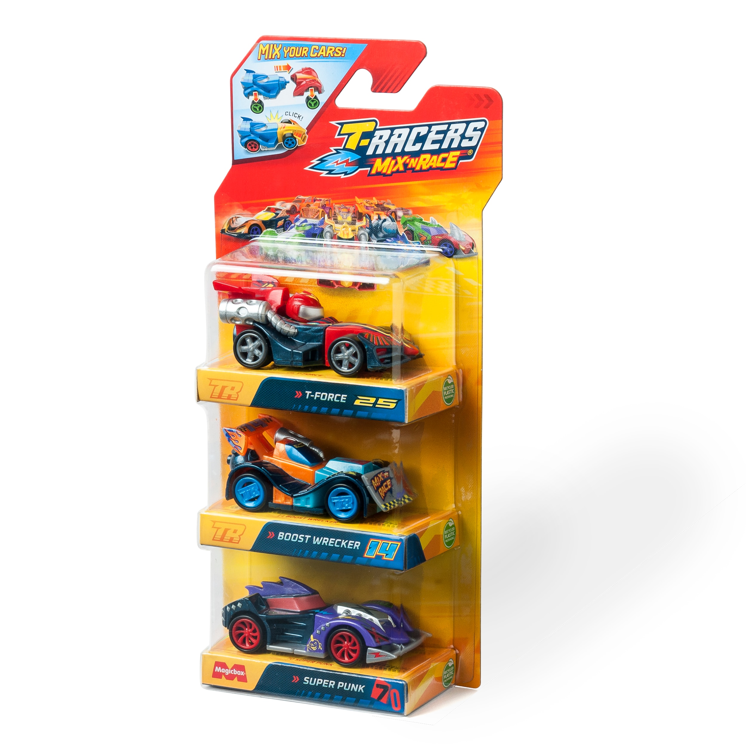 Pack 3 vehículos T-Racers Mix Race 9